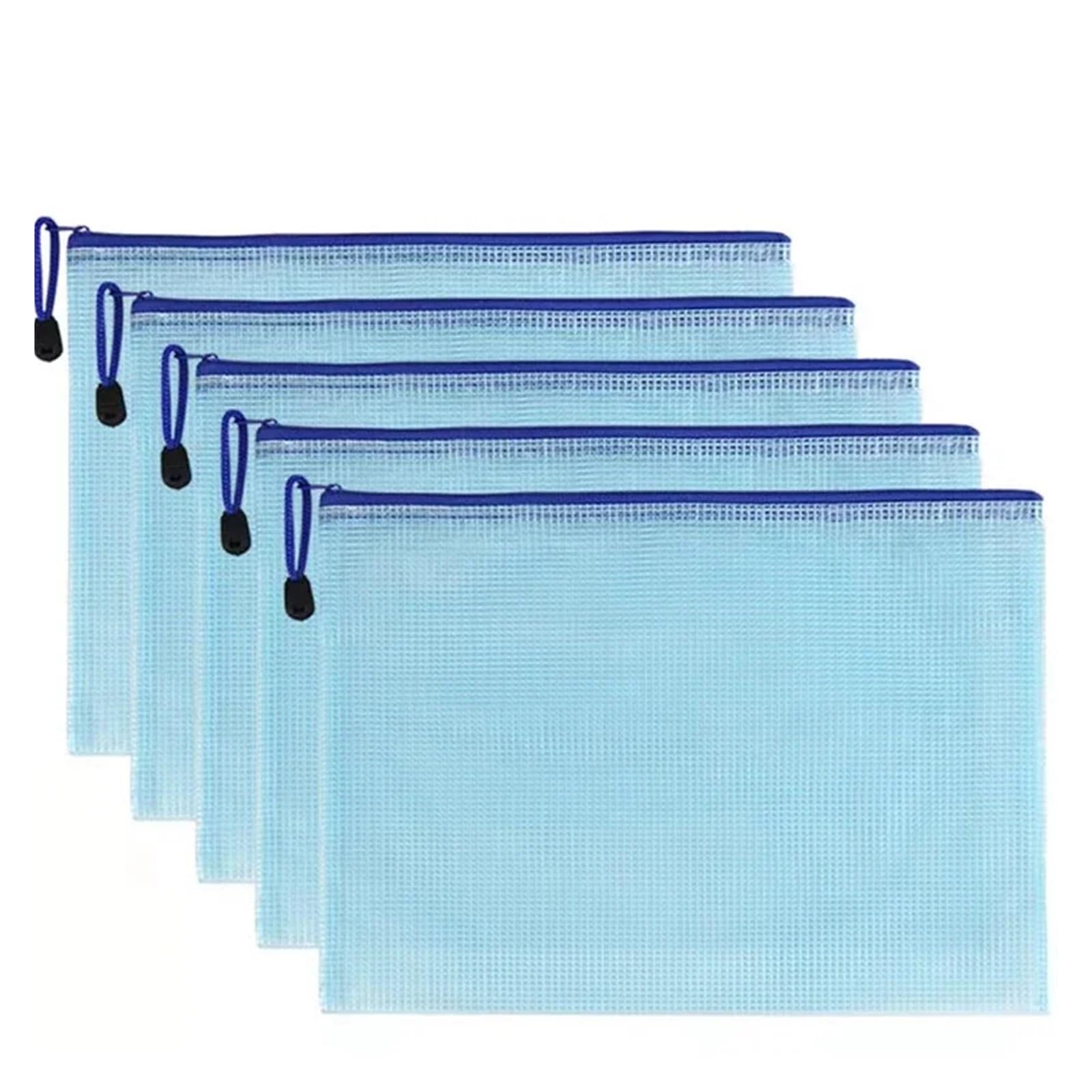 Impermeabile Mesh Sacchetto del Documento, Borsa con cerniera in rete 10 pezzi Borsa con cerniera in rete A4 A5 B5 Astuccio for matite resistente Borse portaoggetti for ufficio scolastico Borse portao