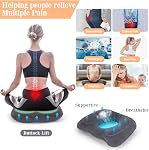 AirSwim Inflatable Hemorrhoid Pillows, Donut Pillow for Tailbone Pain, Adjustable Inflatable Seat Cushion for Bed Sores, Postpartum Pregnancy, Car Seat, Airplane, 17.7'' x 15.4'' x 4.3''(Grey)