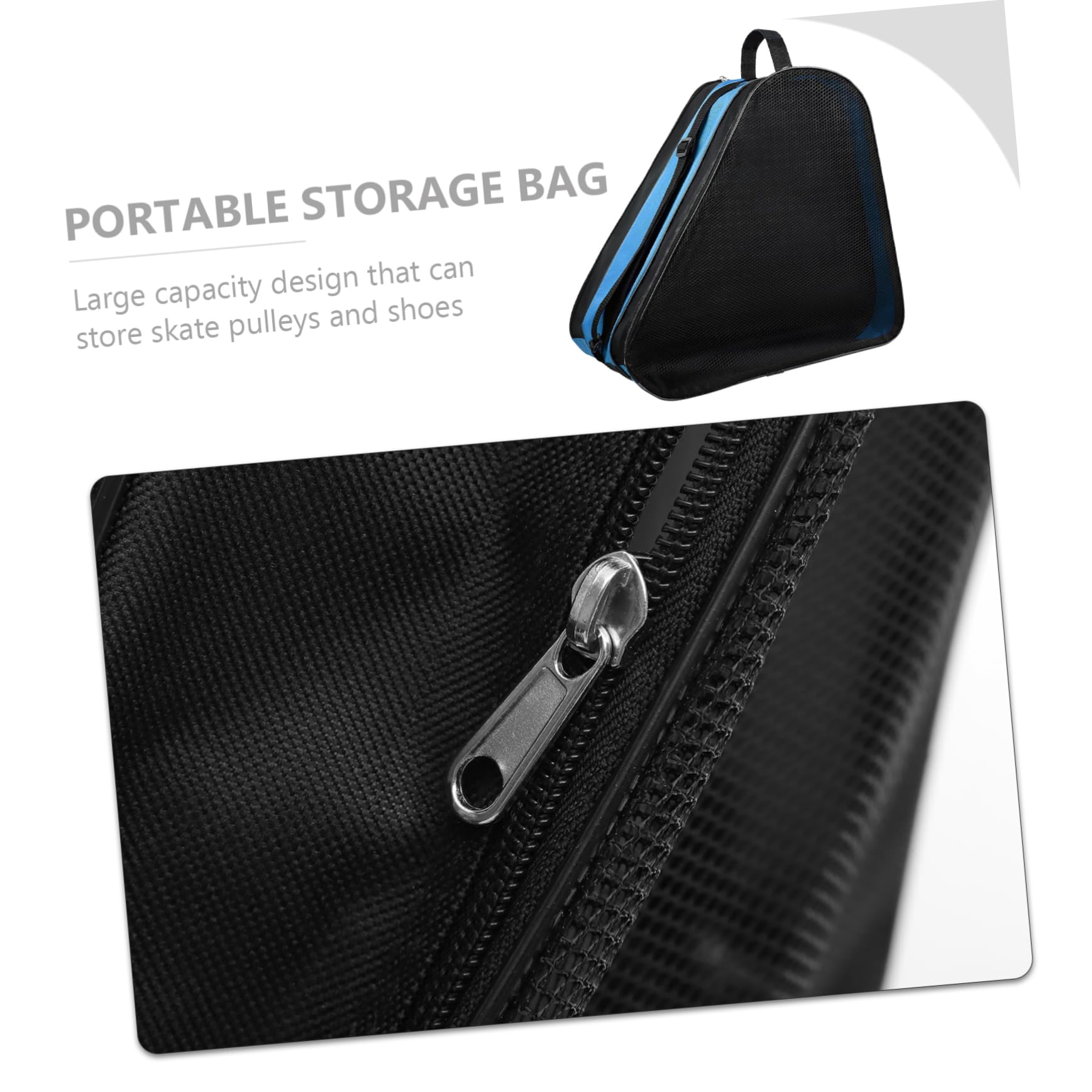 Borsa per Pattini a Rotelle 2 Pezzi Oxford Cerniera, Resistente e Facile da Pulire, Design Semplice alla Moda per Uso All'aperto