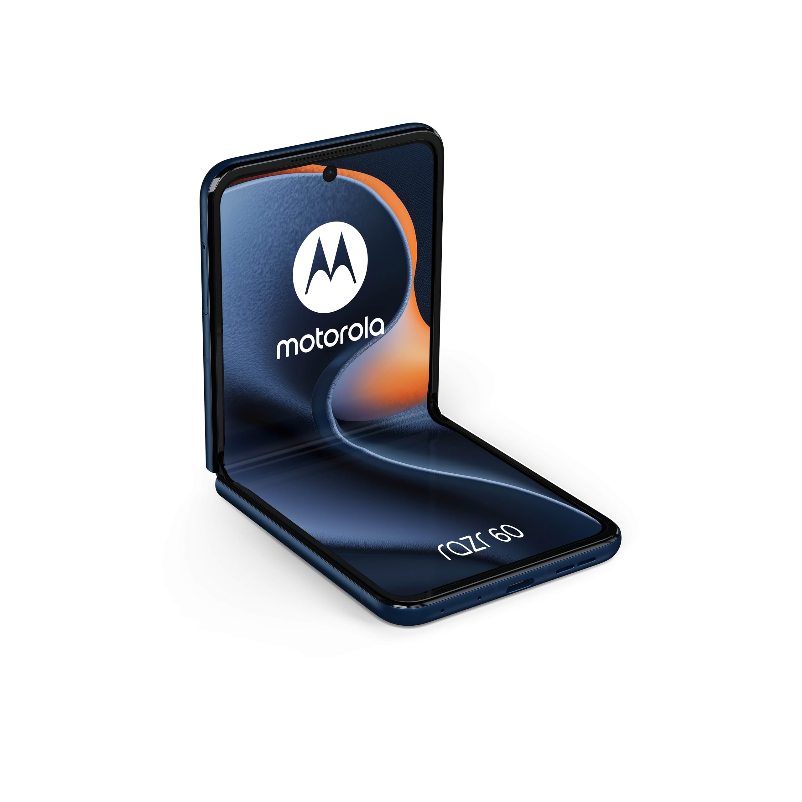 Motorola Razr 60 Dual-SIM 256 GB ROM + 8 GB RAM (tylko GSM | Brak CDMA) Fabrycznie odblokowany smartfon 5G (Pantone Gibraltar Sea) - wersja międzynarodowa