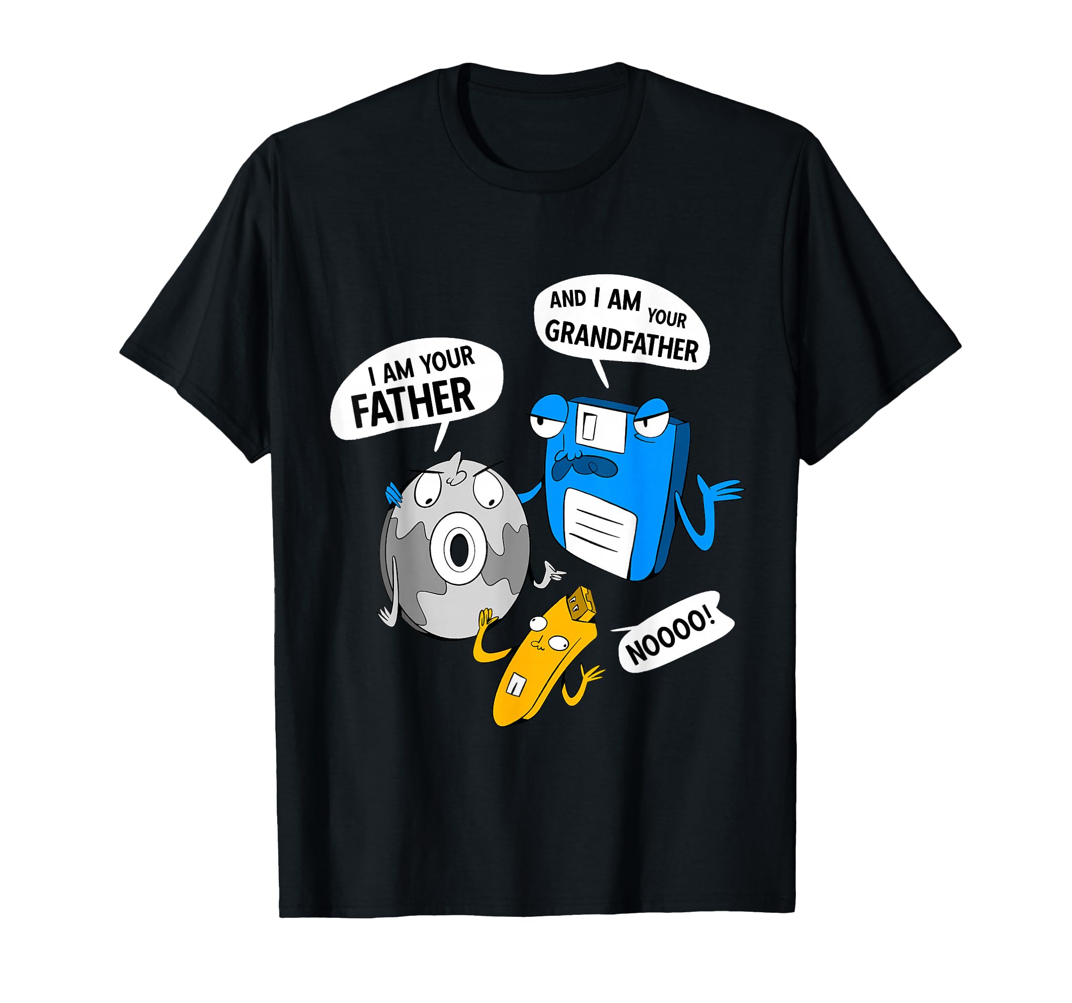 I Am Your Father Gamer Geek Humor Floppy Disk CD USB Stick T-Shirt