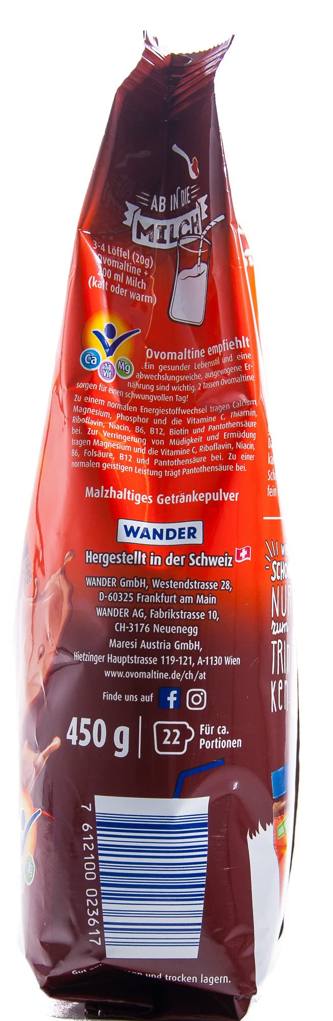 Ovomaltine chocolate en polvo, 450 g 1 paquete