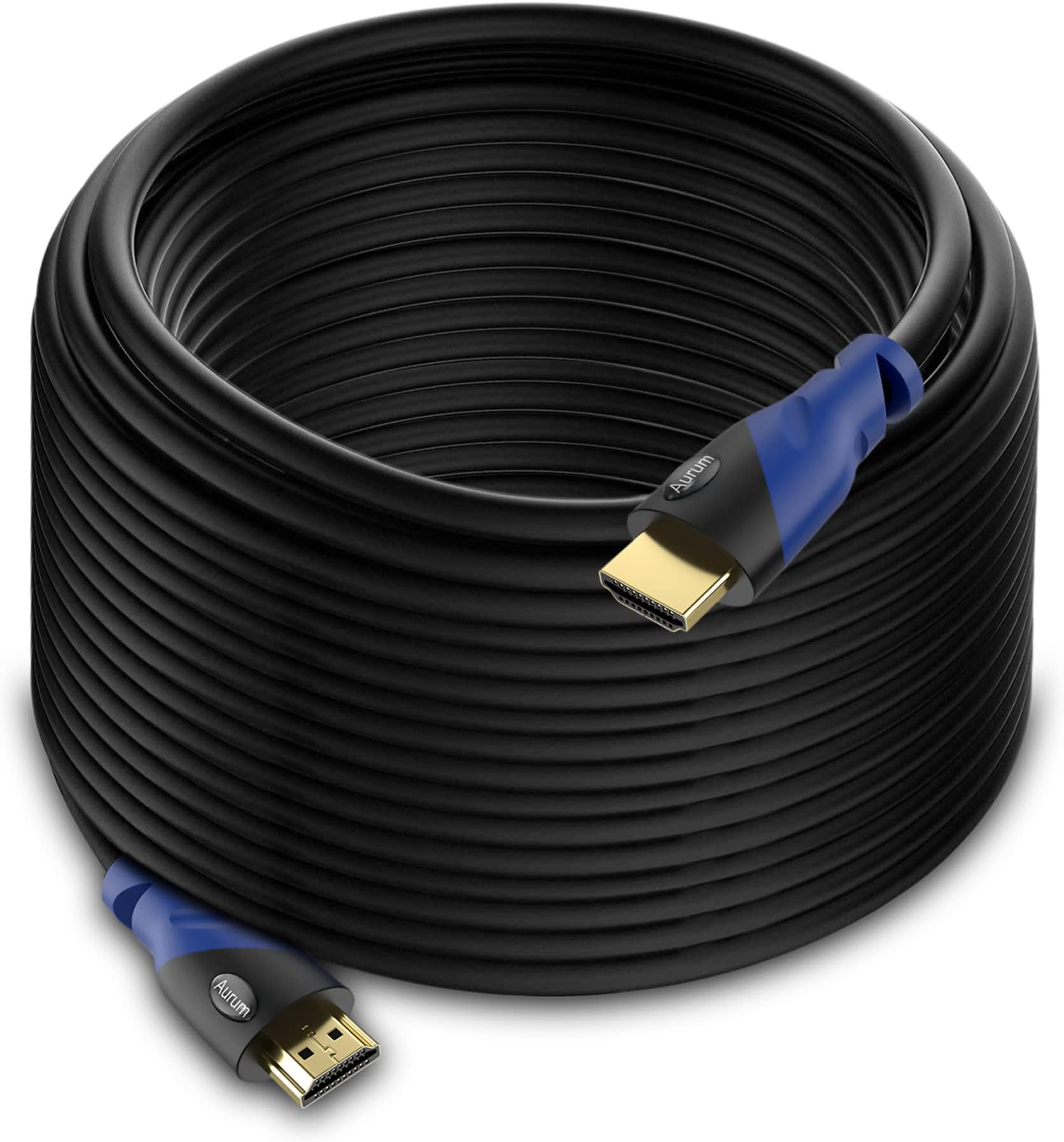 4K HDMI Cable 50ft Long, 4K@60Hz High Speed HDMI Cord with Ethernet, Supports UHD Resolution, ARC, 3D, CL3 Certified - Compatible with HDTV, PC, Laptop, PS3, Xbox, Blu-ray