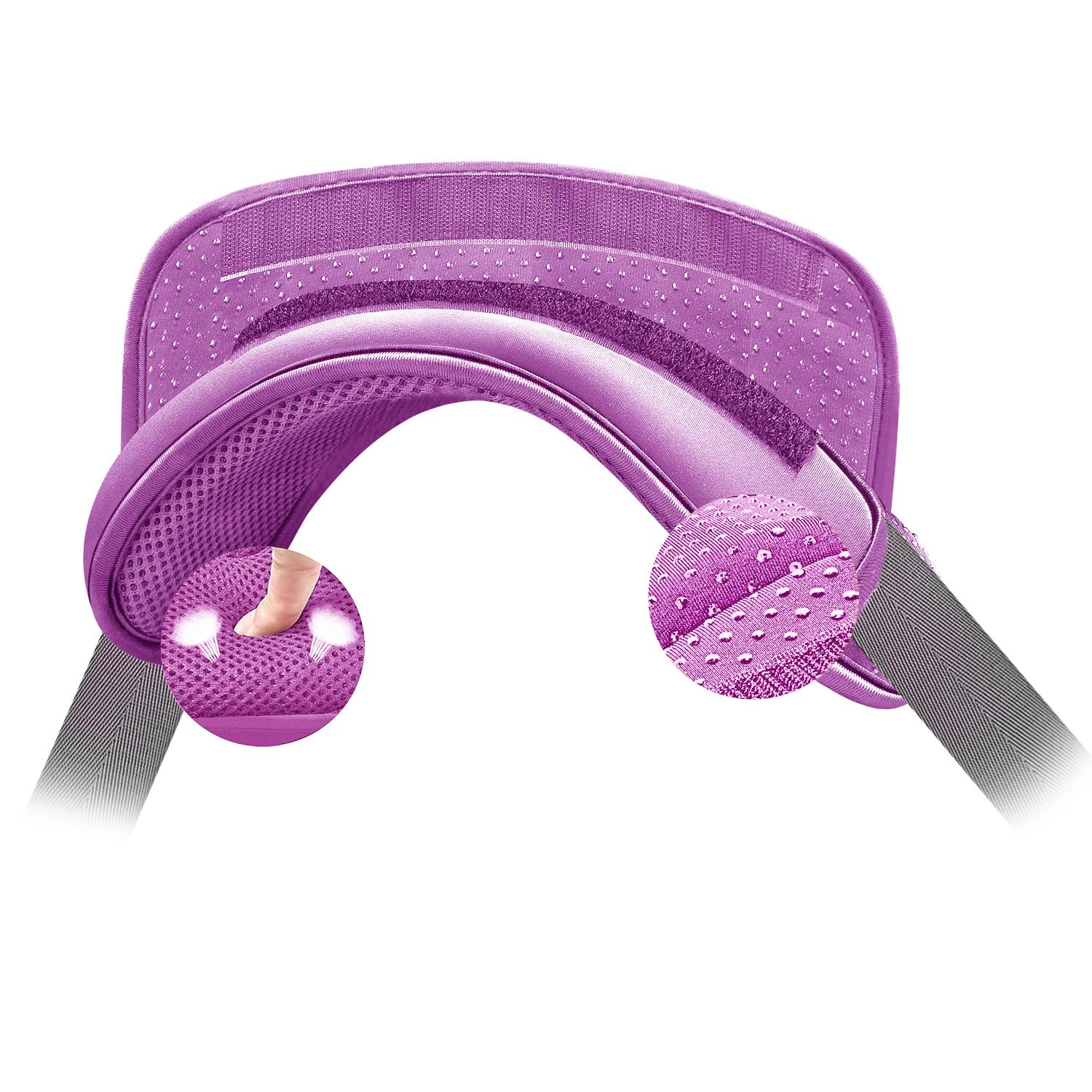ZINZ Universal Shoulder Pad with Ultra Thick Cushion,Purple