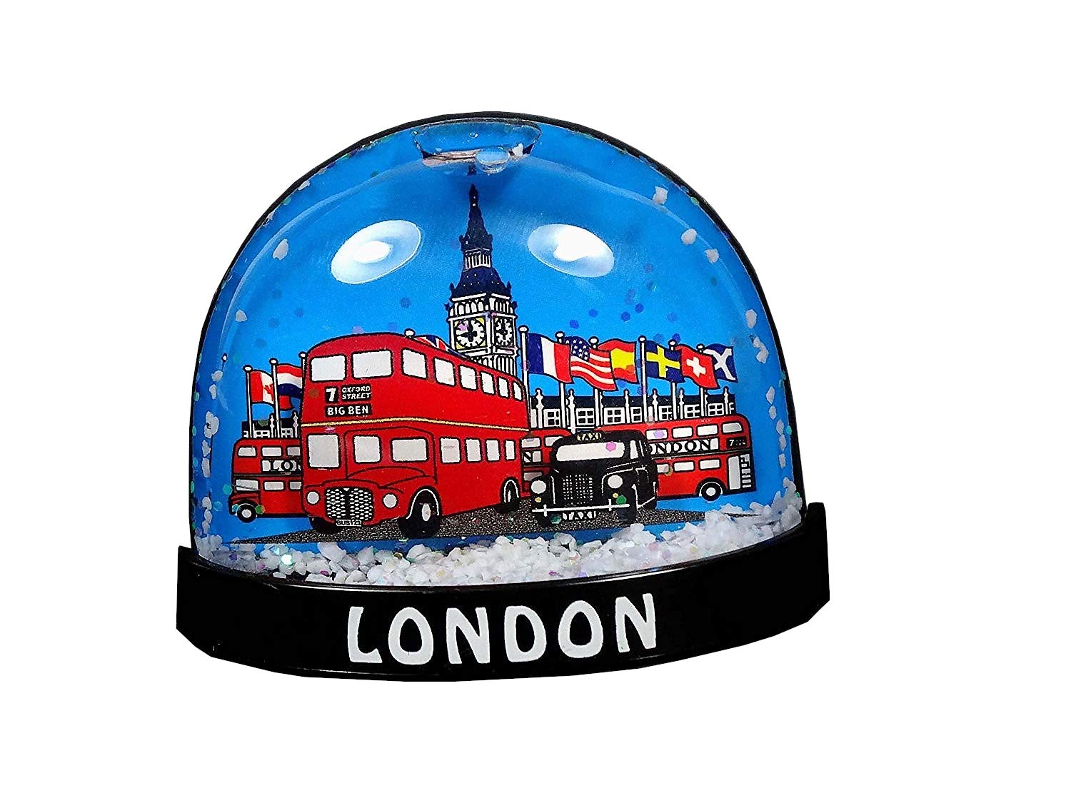 Fridge Magnets Beige Artistic London Snowstorm Fridge Magnet! Big Ben / Routemaster Bus / London Taxi Artistique! / Künstlerisch! / Artistico! / Artístico! Magnetic! Magnétique! / Magnetisch! / Magnetico! / Magnético!