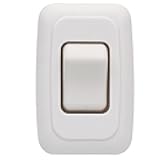 Single SPST On-Off Switch with Bezel, Technology Components 12V Light Switch for RV, Camper, Trailer