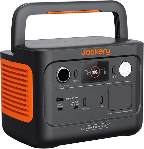 Estación de Energía Portátil Jackery Explorer 240 V2, 256Wh