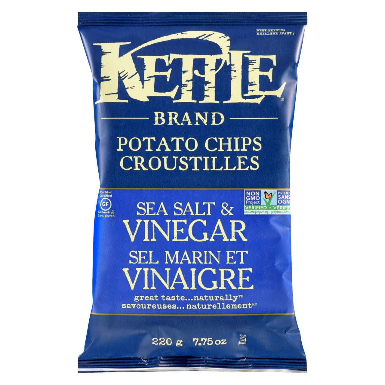 KETTLE FOODS Sea Salt And Vinegar, 220 GR