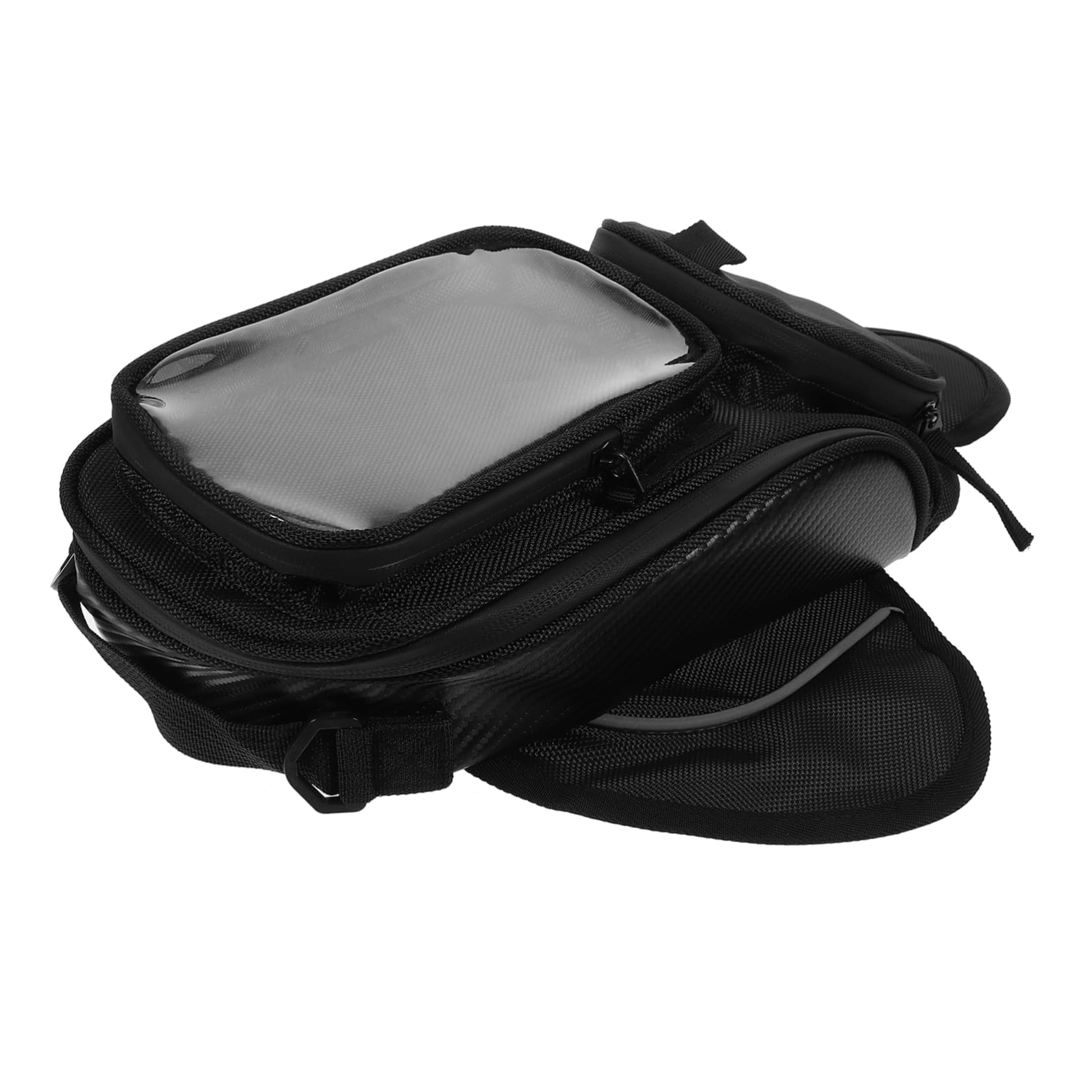 Mobestech 2pièces Sacoche De Réservoir Magnétique pour Sacoche Étanche avec Poche Transparente pour Navigation Bagage De avec Accès pour Écouteurs