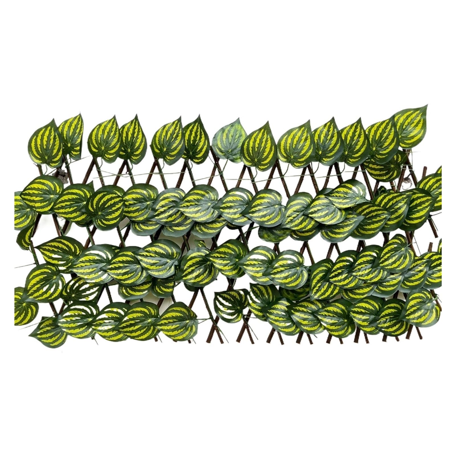 Luoaxinn 40Cm Watermelon Leav Expandable Trellis Simulation Fence Outdoor Courtyard