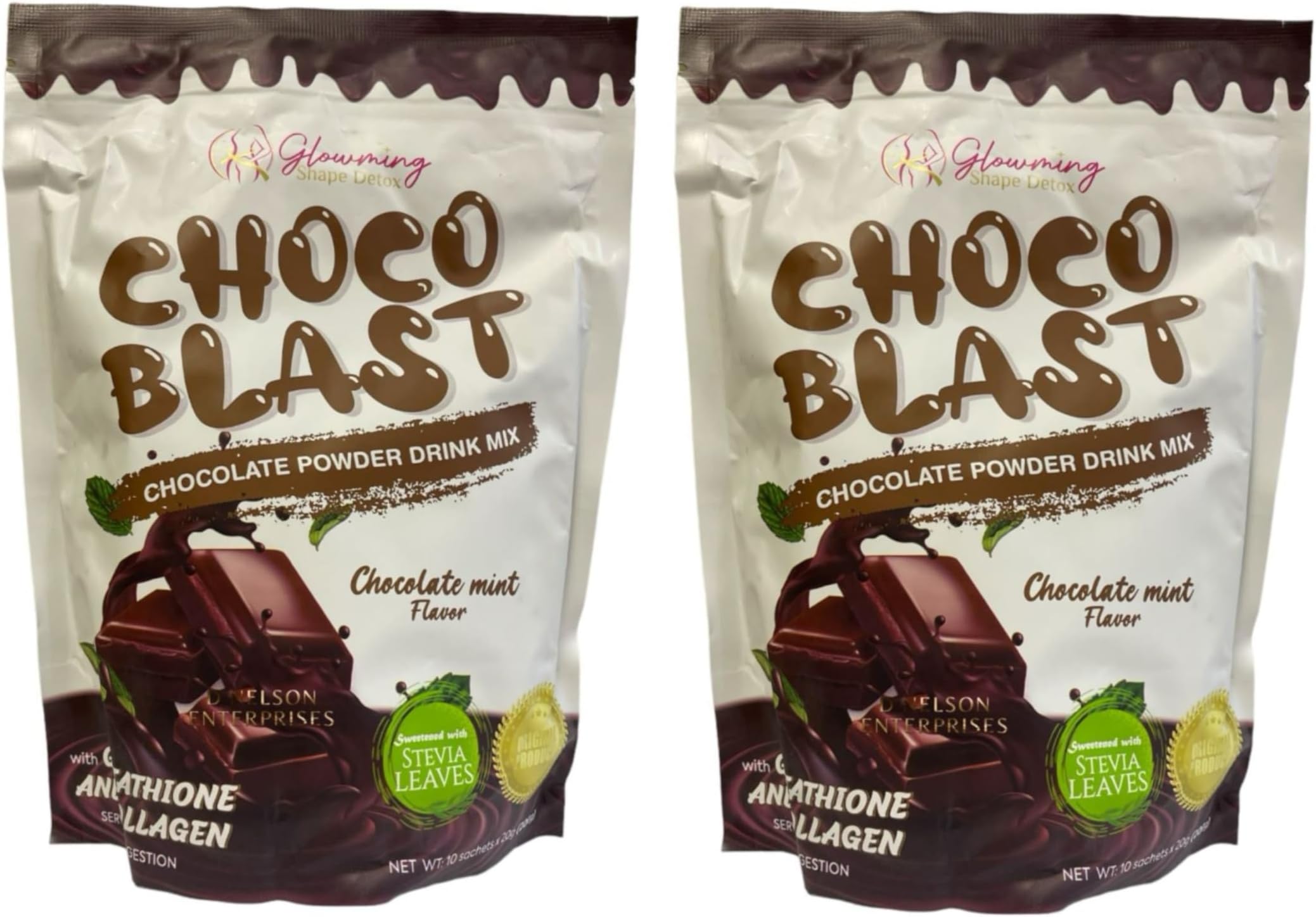 Generic20 Sachets Cris Cosmetics Choco Blast Chocolate Mint Flavor, 10 Sachets