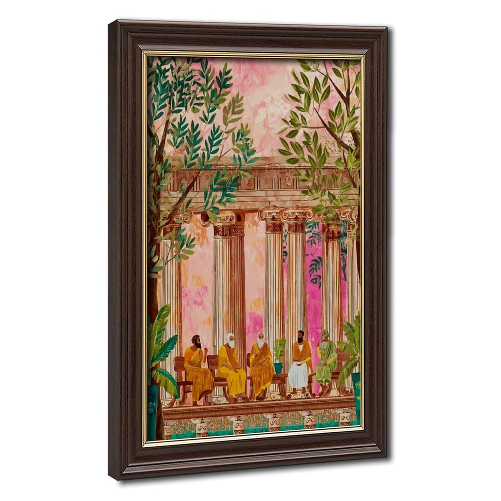 AYINUER Ancient Greek Philosophers Under Trees Poster Canvas Poster for Dorm Room Decor Gift