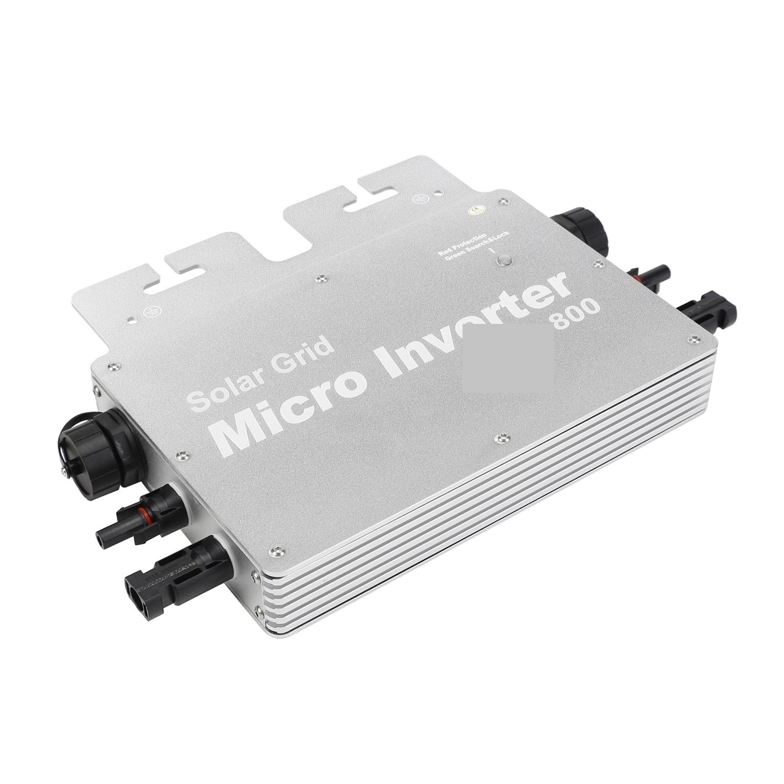 Microinversor Solar 800W 700W Grid Tie Micro Inversor Solar 230VAC Micro Inversor MPPT Operando 20-50V con WiFi Monitor IP65 A Prueba De Agua(Silver 800W)