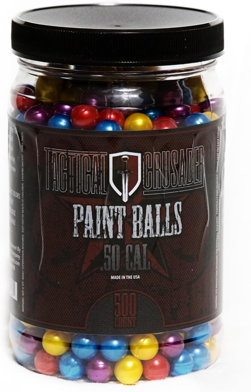.50 caliber paintballs assorted colors 500 count