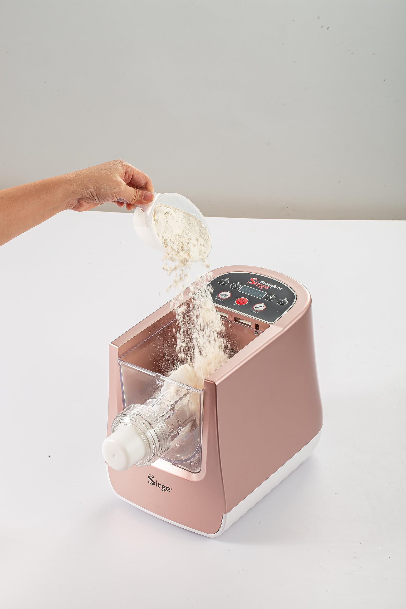 Sirge Pasterpane Pétrisseur et machine à pâtes fraîches aux œufs 3 en 1 Pâte à Pain Pizza – 22 bandes – 1 kg – 300 W