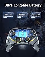 Vista 4 de EasySMX X15 PC Controller - Enhanced Wireless Bluetooth Controller with Hall Joysticks/Hall Triggers/RGB Lighting - No Stick Drift, No Dead Zone