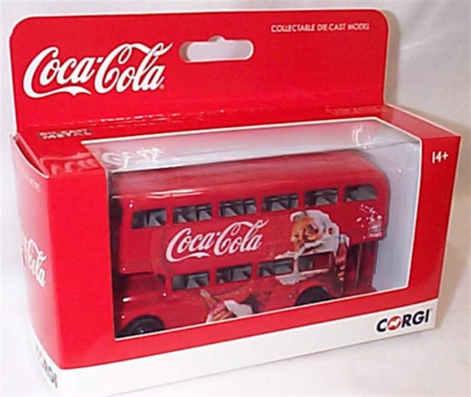 classic C0CA C0LA London Bus Christmas Logo routemaster bus 1:64 scale diecast model