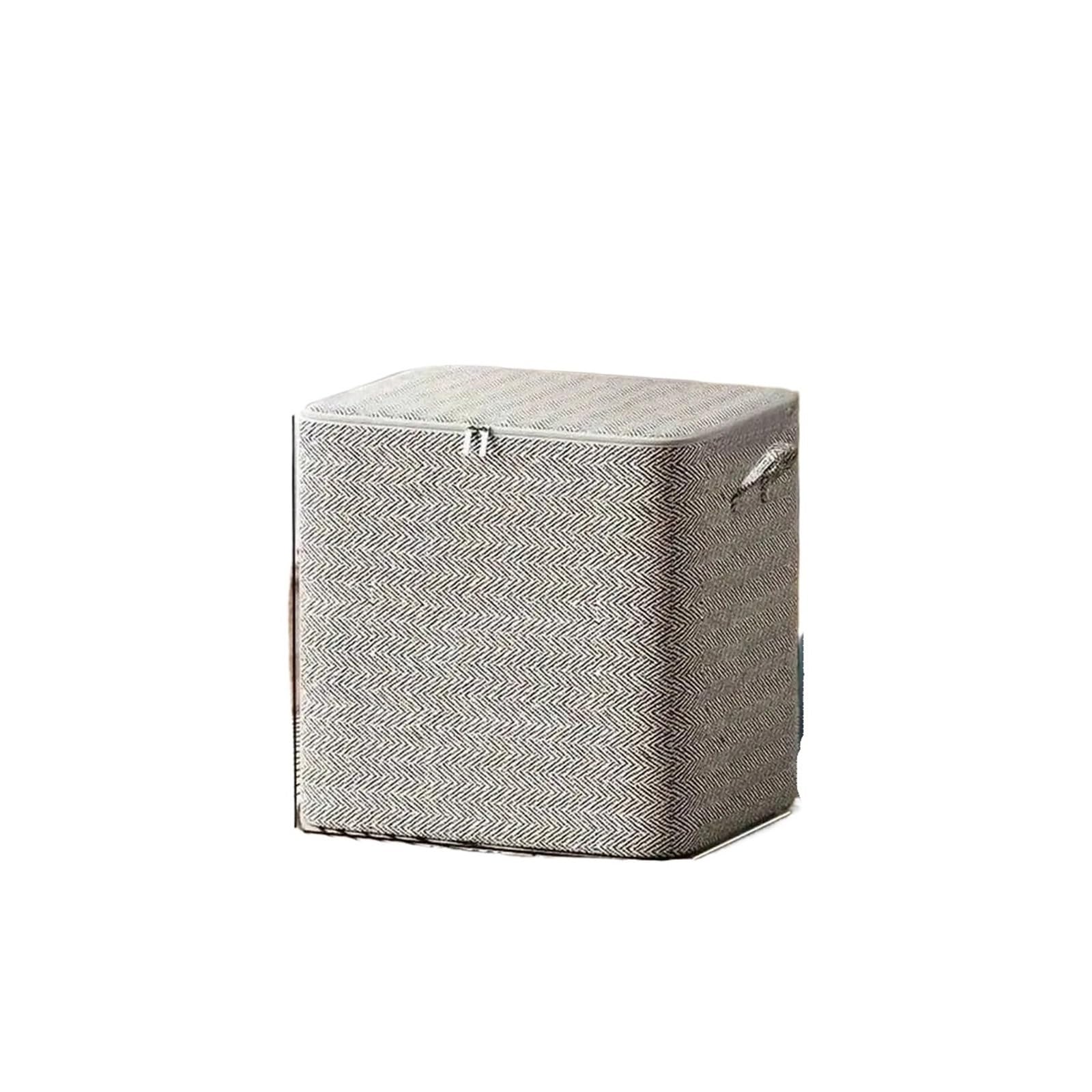 DSFIHJO 3PCS Extra Large Storage Box For Household Use Foldable Clothing Packing Bag Wardrobe Quilt Blanket Organizer With Handle(110L)