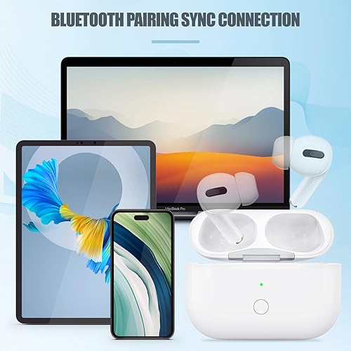 Miniatura 7 de Funda de carga inalámbrica compatible con Airpods Pro de 1 y 2 generación, funda de carga de repuesto para Airpod Pro 12 con emparejamiento