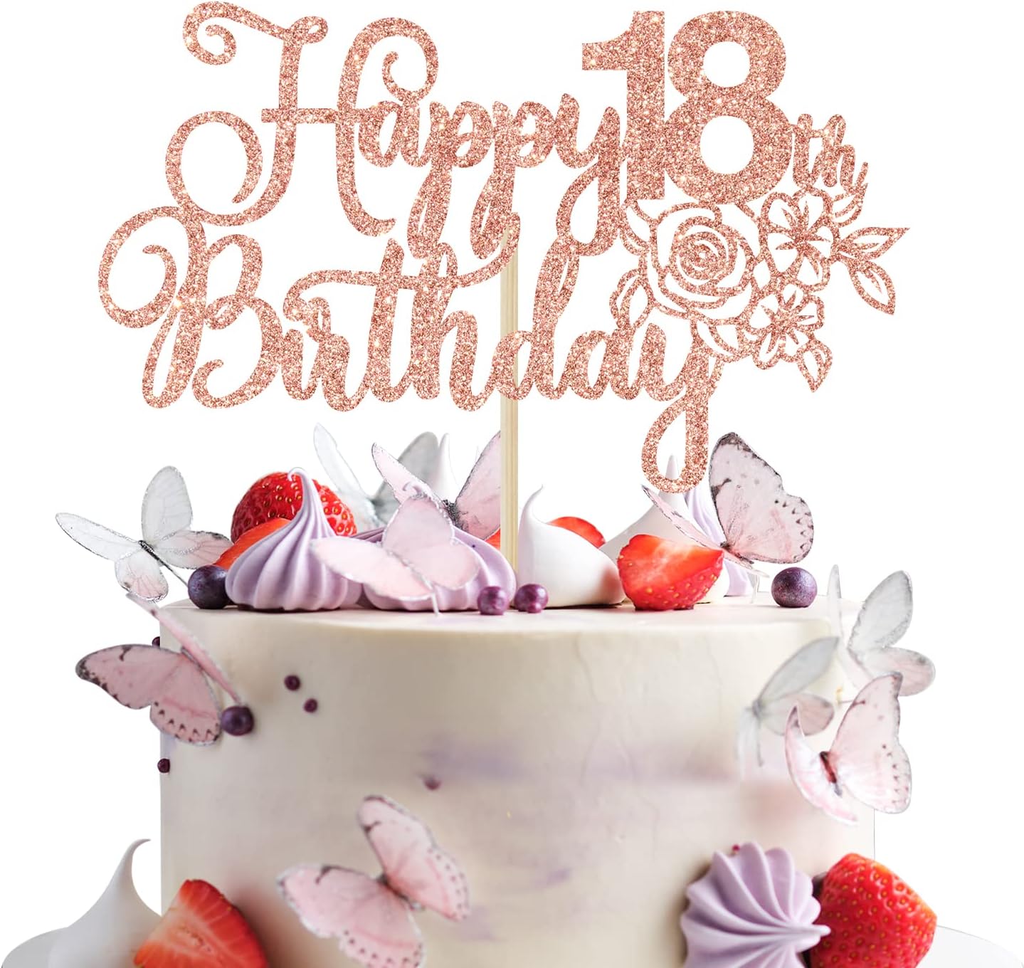 18 Cake Toppers For Girl, Pink 18th Birthday Cake Toppers, Funny 18th Cake Topper For Women,18 Cake Topper For Women, 18th Birthday Decorations,18th Birthday Cake Topper - View #5
