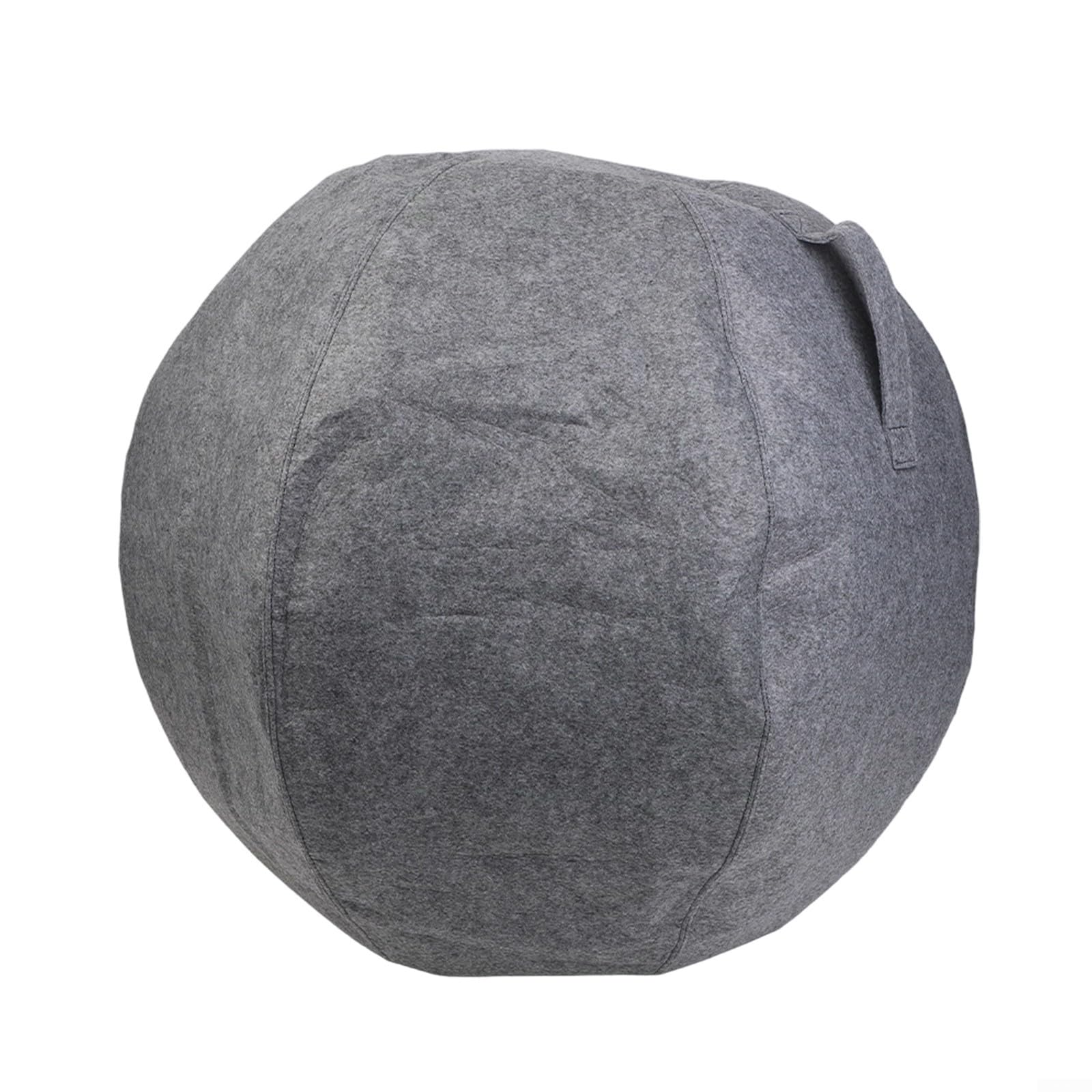 Housse de protection pour ballon de yoga en feutre, manchon de ballon de stabilité, 55 cm, 65 cm, 75 cm, veste en feutre pour ballon de gym, Pilates, boîtier antidérapant pour ballon de yoga (65 cm)