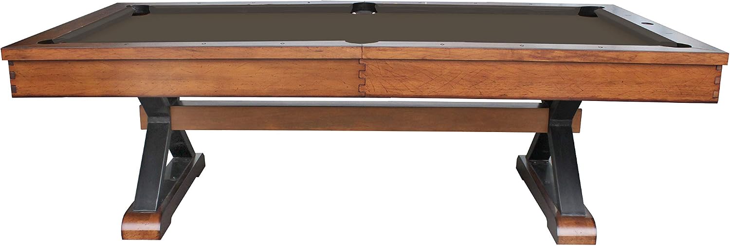 Playcraft Santa Fe Pool Table - Billiard Table with Solid Hardwood & 3pc Slate System - Perfect for Game Room, Office or Dens - 25 Cloth Colors - 7 Foot and 8 Foot Sizes