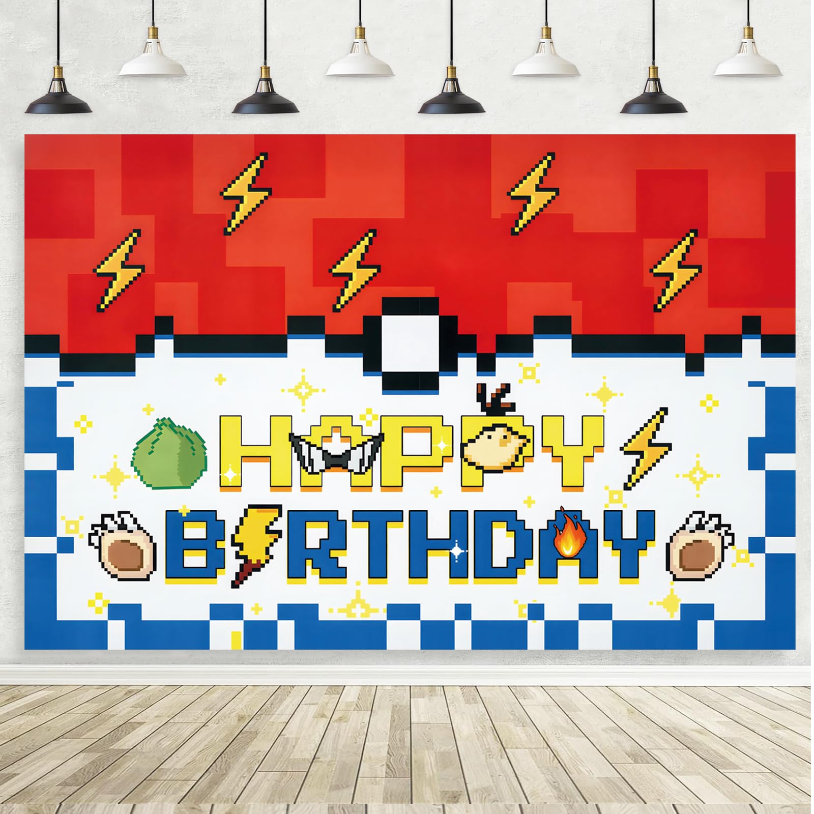 Happy Birthday Backdrop, Birthday Party Decorations Photography Theme, Party Decor Cake Table Banner Supplies, Happy Birthday Banner Cartoon Background for Kids Boys Girl (150CM ×100CM）