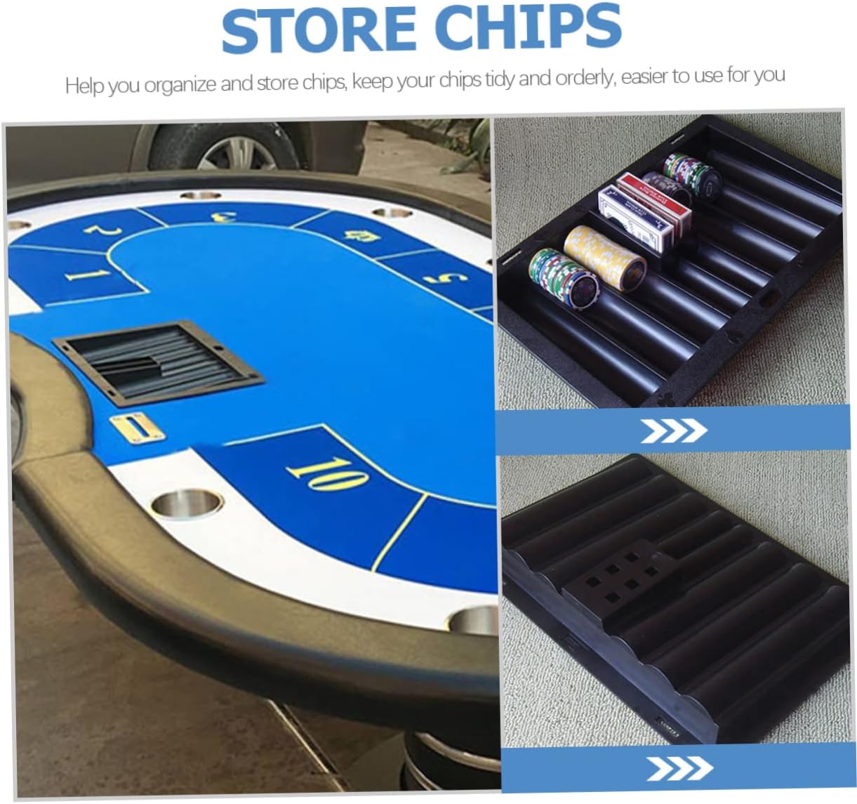 Chip Tray Poker Chip Case Table Chip Storage Tray Table Chips Tray Table Chip Holder Tray Thick Poker Chips Tray Poker Chip Holder