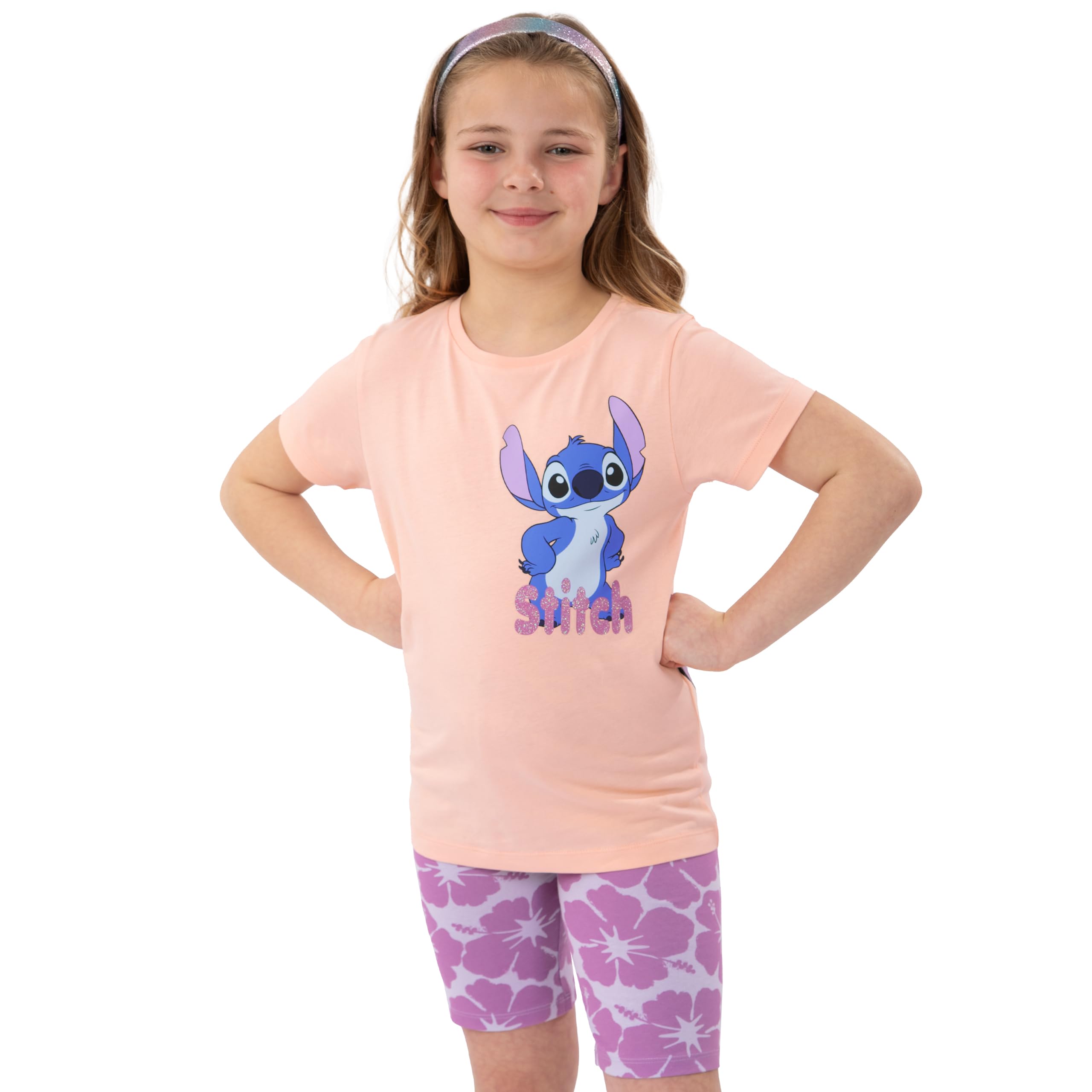 Disney Maglietta Ragazza E Pantaloncini, Maglietta Stitch Bambina E Shorts, Top Ragazza E Short Lilo E Stitch, Vestiti Bambina Etate