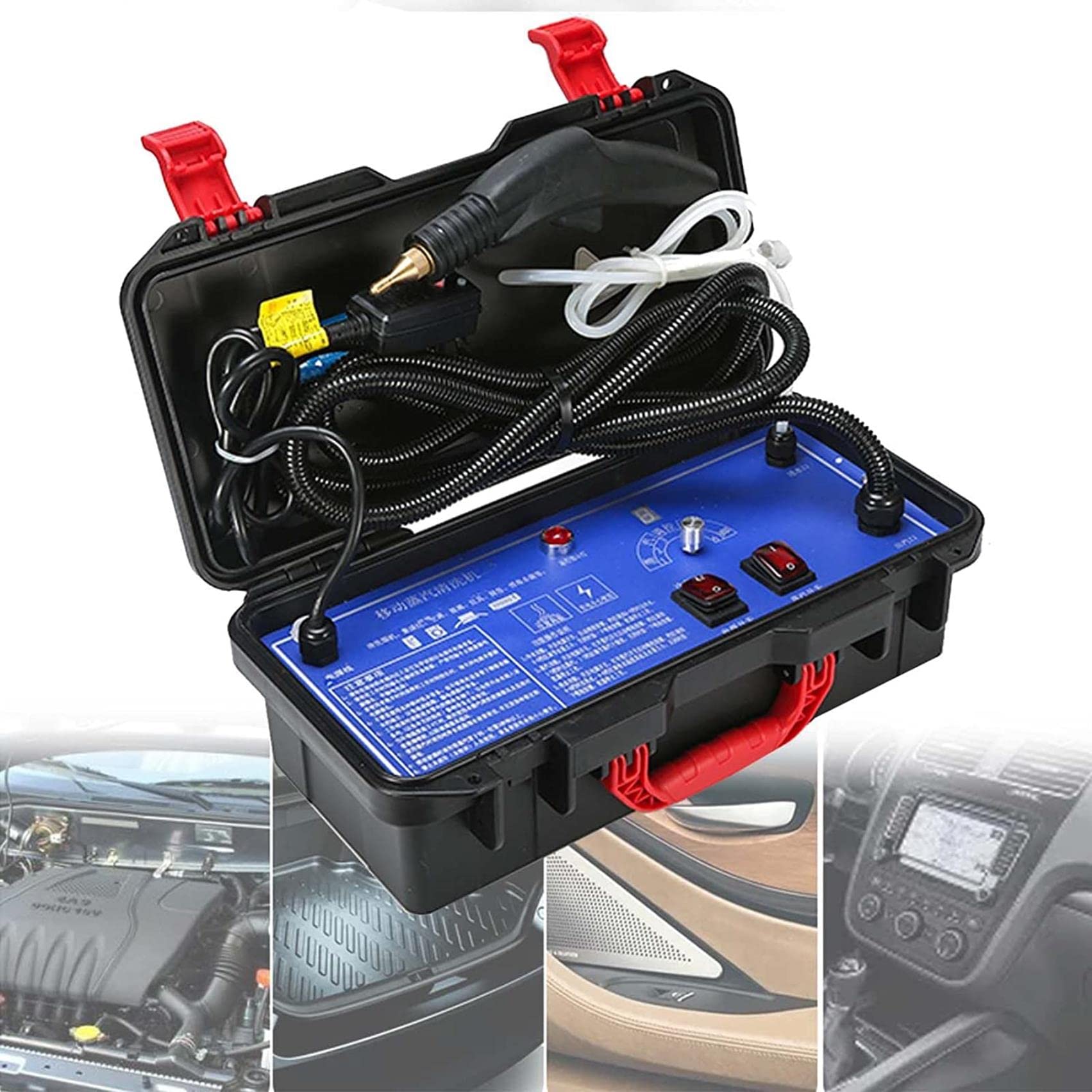 Wielofunkcyjny odkurzacz parowy, wysokociśnieniowy ręczny odkurzacz parowy do auto detailingu przenośna elektryczna maszyna parowa do użytku domowego Podłogi kuchenne (220V3000W)