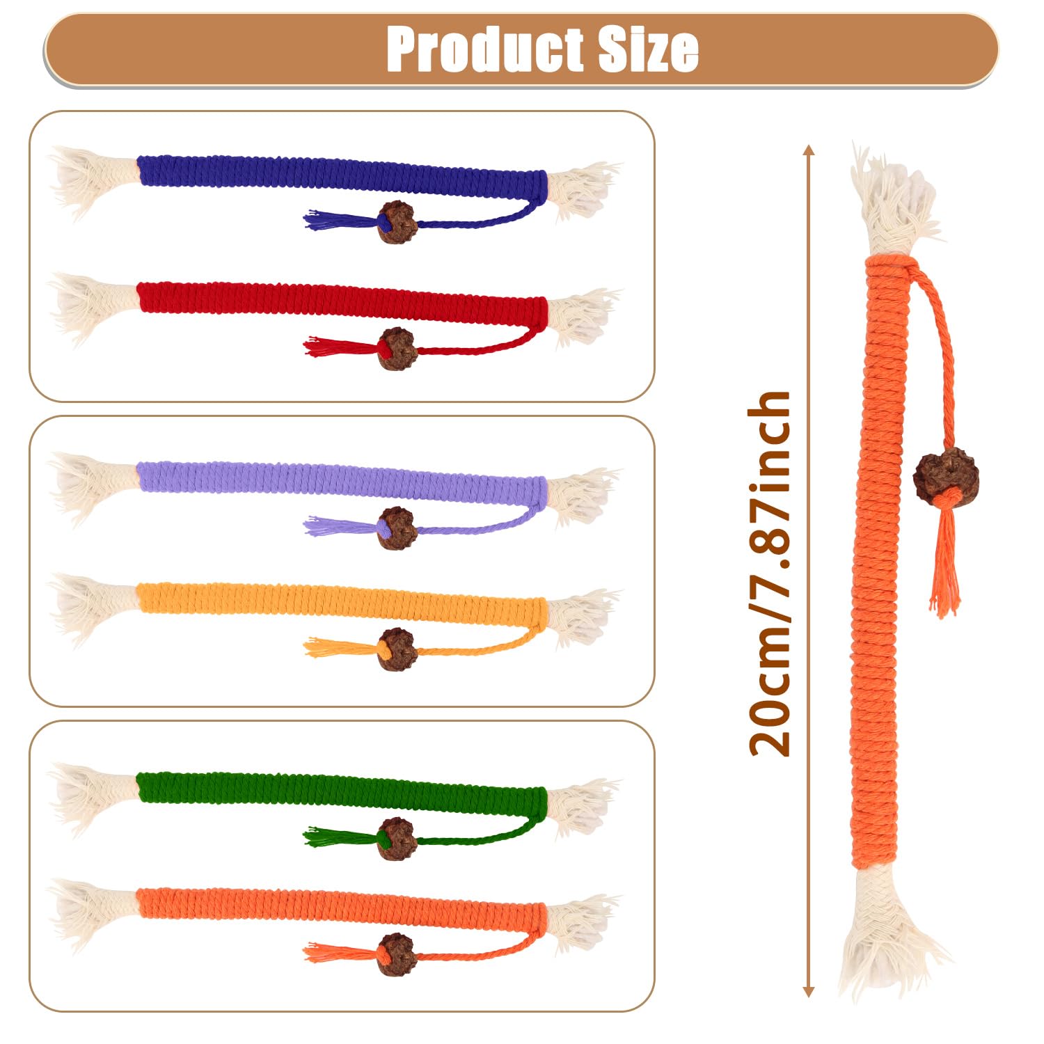 OWill 6Pcs Cat Chew Toy - Image 2