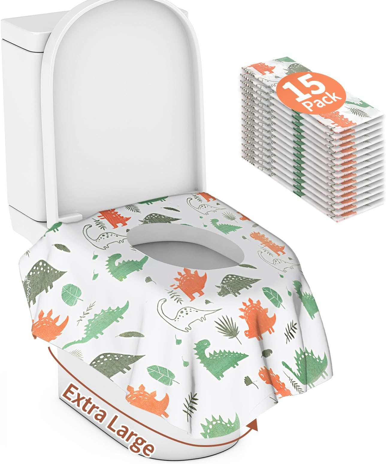 Amazon.com : Toilet Seat Covers Disposable Kids, 15 Pack Public Potty ...