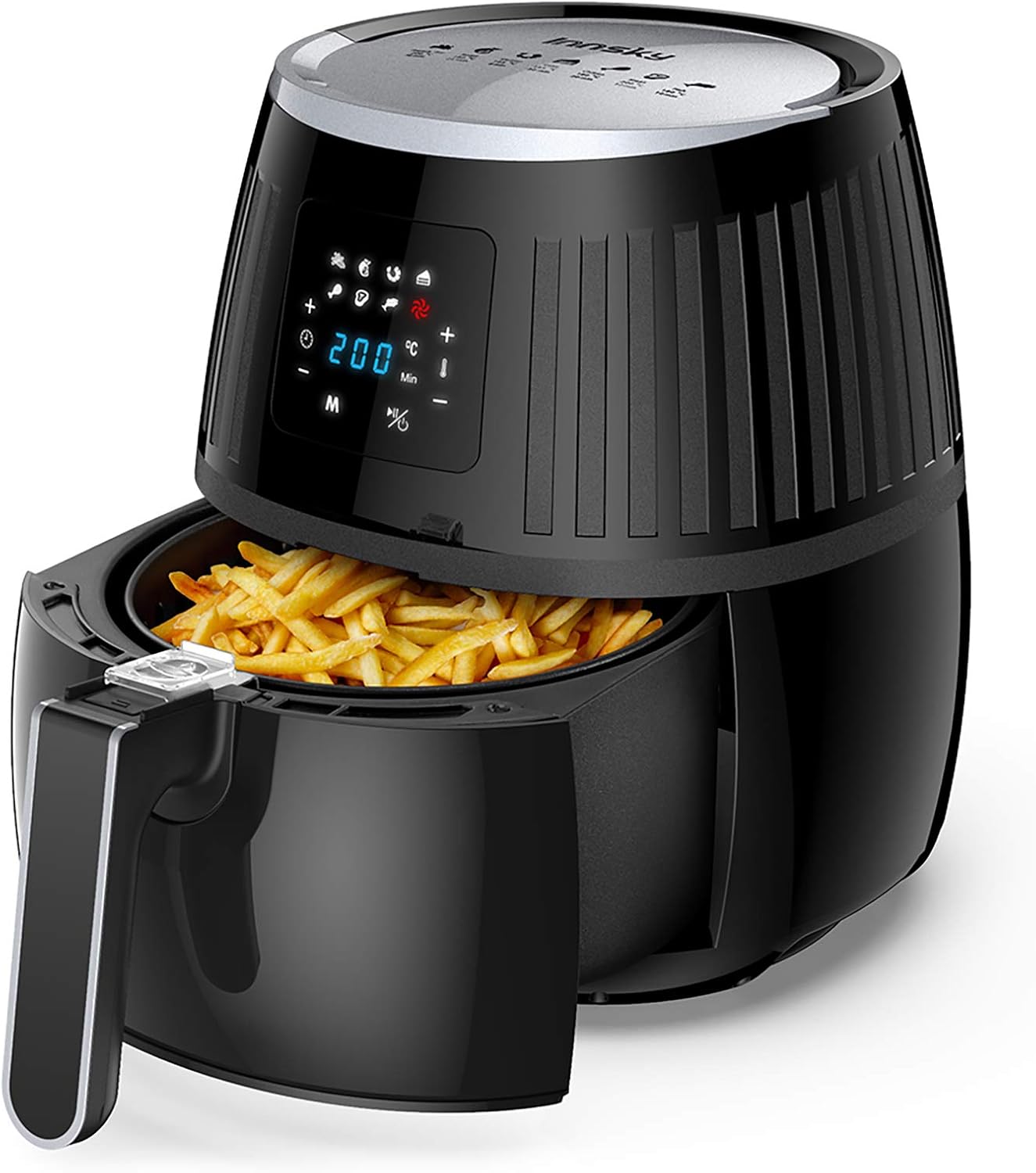 Innsky ノンフライヤー 3.5L 電気フライヤー 揚げ物 油無し LEDディスプレイ 高速空気対流技術 過熱保護レシピ45種 PSE認証済