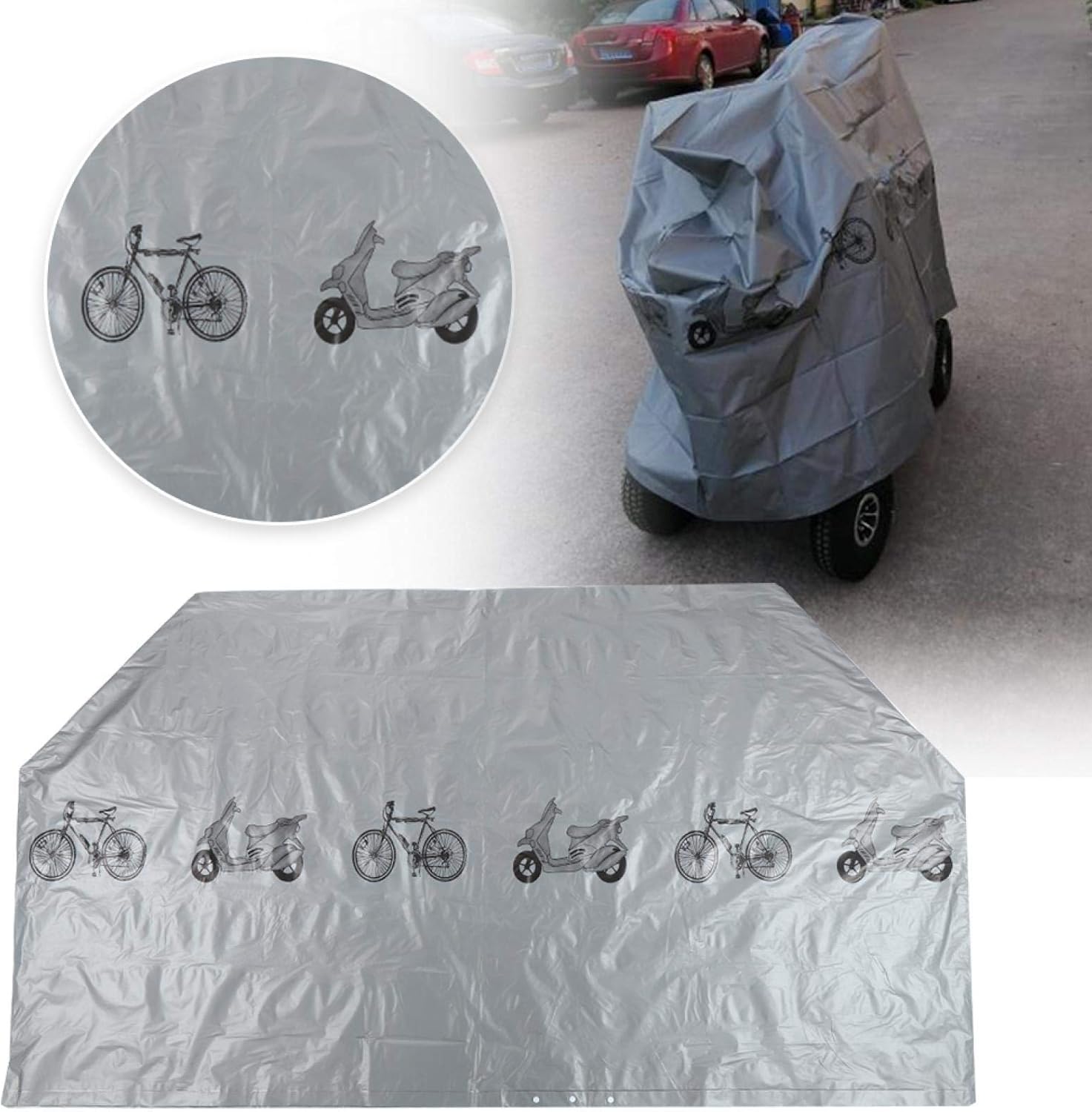 Mobility Scooter Storage Cover, Professional Elderly Wheelchair Waterproof Rain Protection Mobility Scooter Accessory from Sunlight Damage Rainy Day : Health & Household