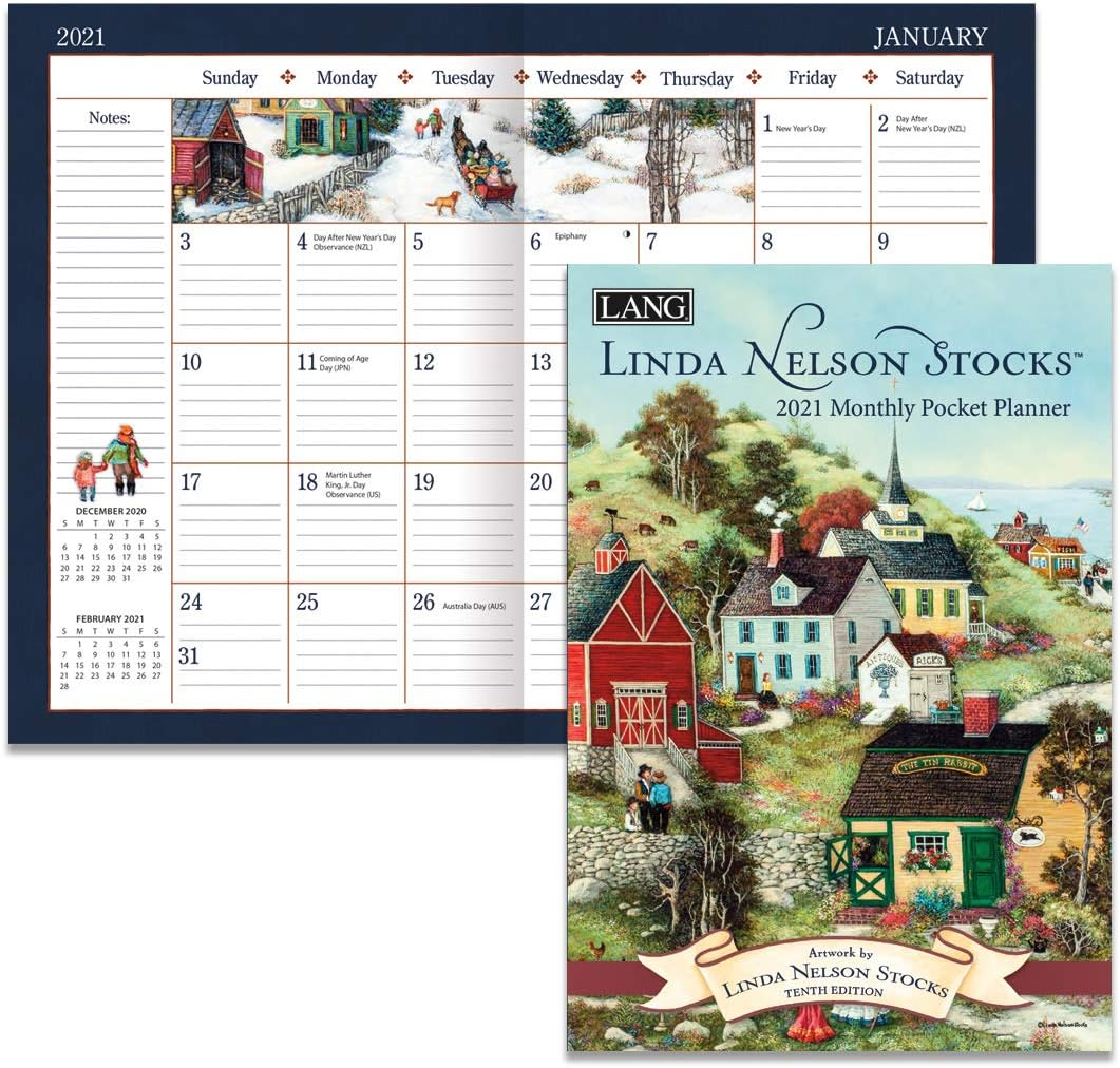 Lang Linda Nelson Stocks 2021 Monthly Pocket Planner (21991003179)