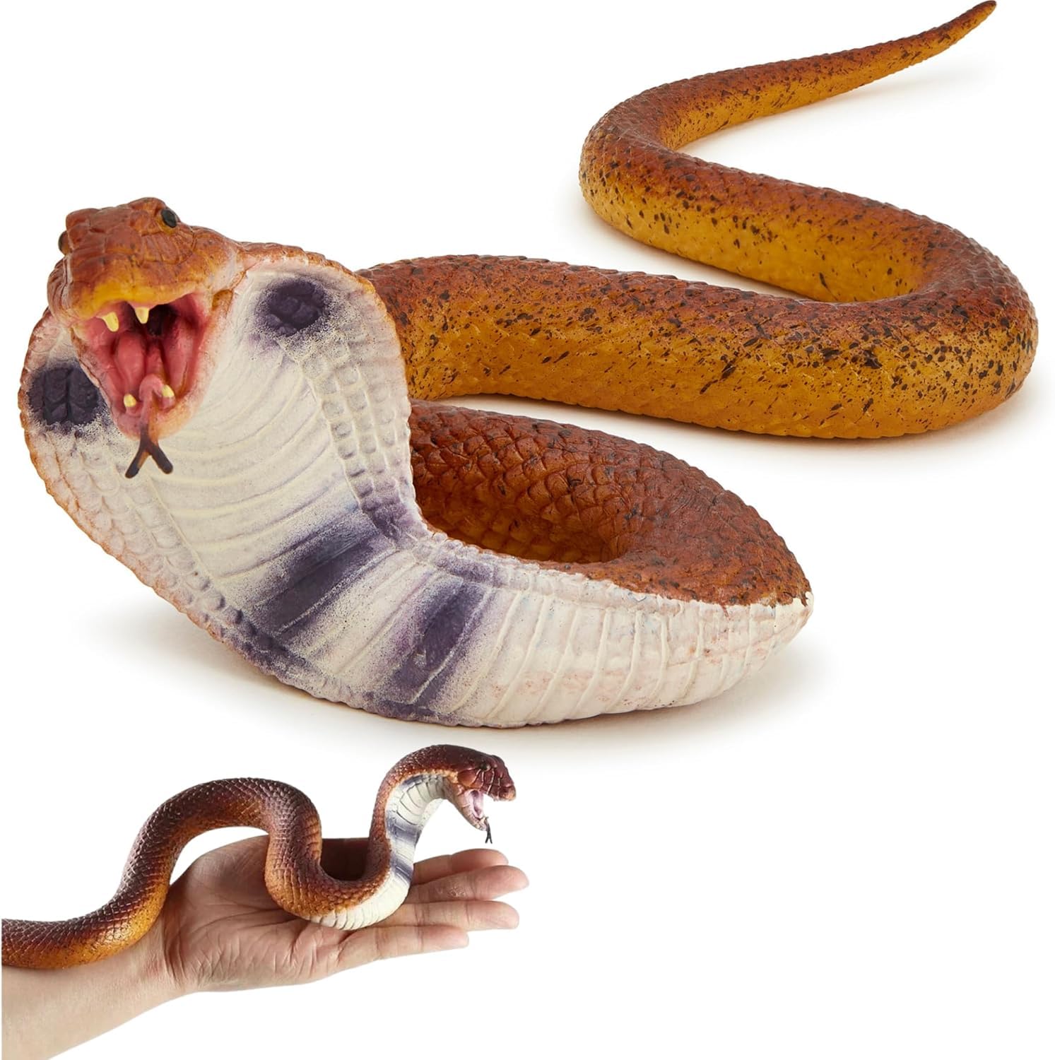 SUPER TOY Snake Toy for Kids Realistic Rubber Snake Prank Toy Plastic Fake Snake for Fun Scary Toys for Pranks Durable Toy Snake for Outdoor Play Snake Toys for Parties and Decorations-picture-30