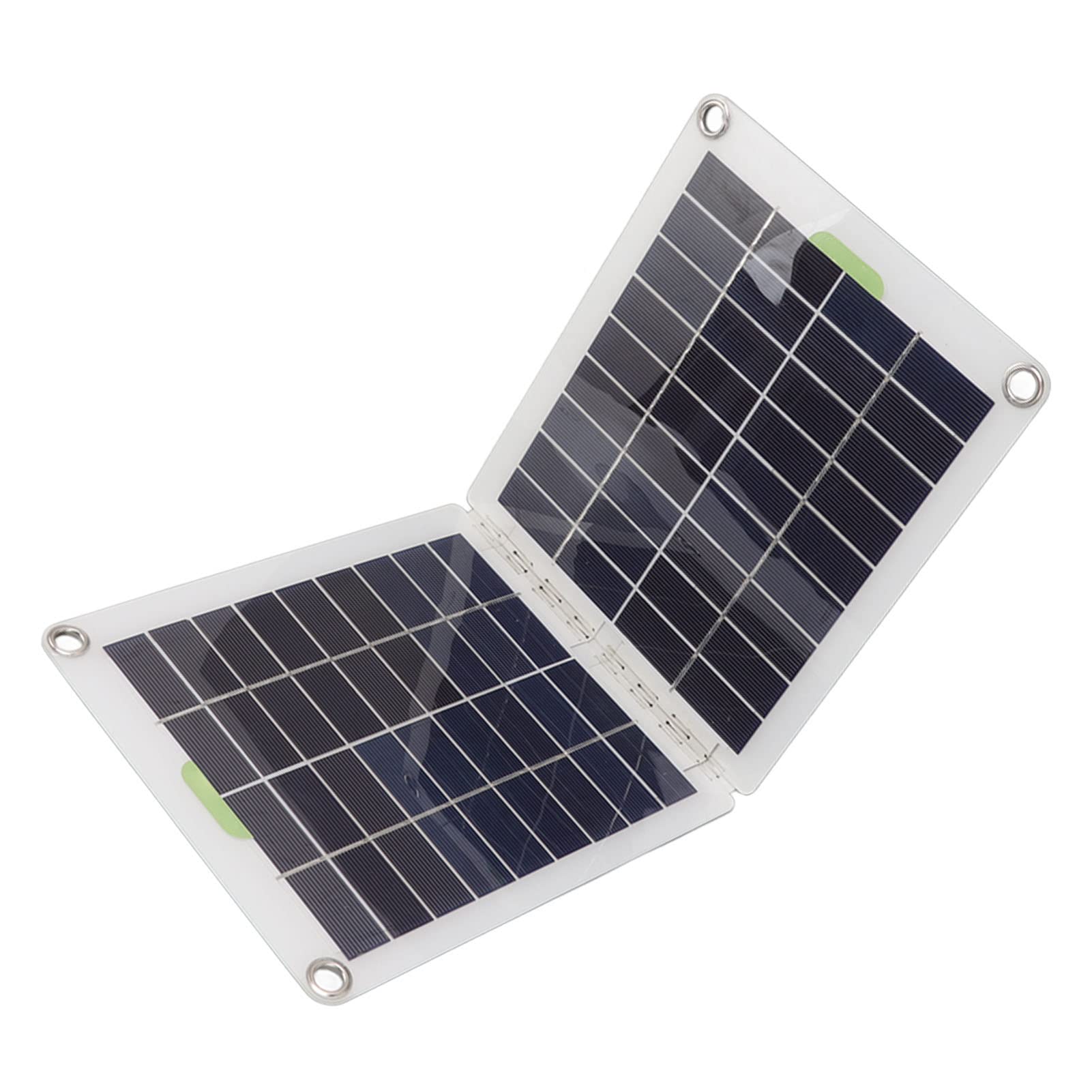 Zestaw Paneli Słonecznych o Mocy 20 W, Przenośna Składana Polikrzemowa ładowarka Słoneczna z Wyjściem USB DC Typu C, Zasilacz o Wysokiej Wydajności Konwersji do Konserwacji Akumulatorów