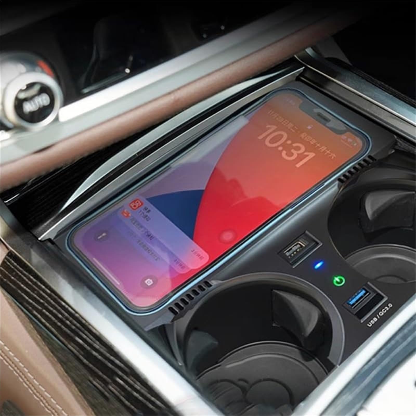 Caricabatterie for telefono con ricarica wireless for auto