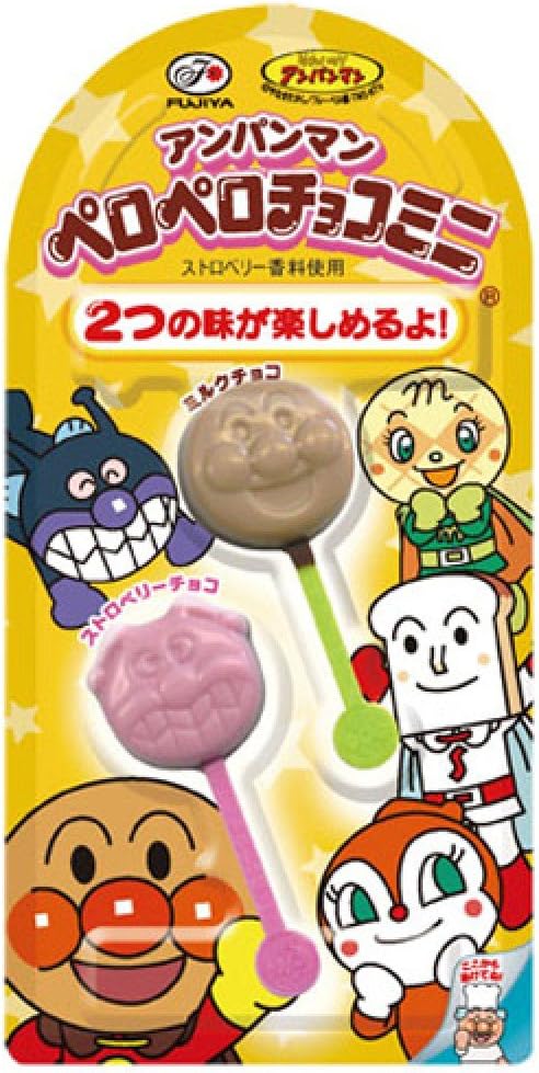 Amazon 不二家 アンパンマンペロペロチョコレートミニ 10g 12個 不二家 チョコレート菓子 通販