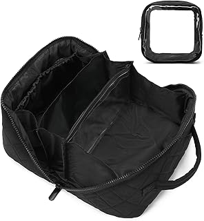 Makeup Bag for Woman Quilted Puffer Cosmetic ...