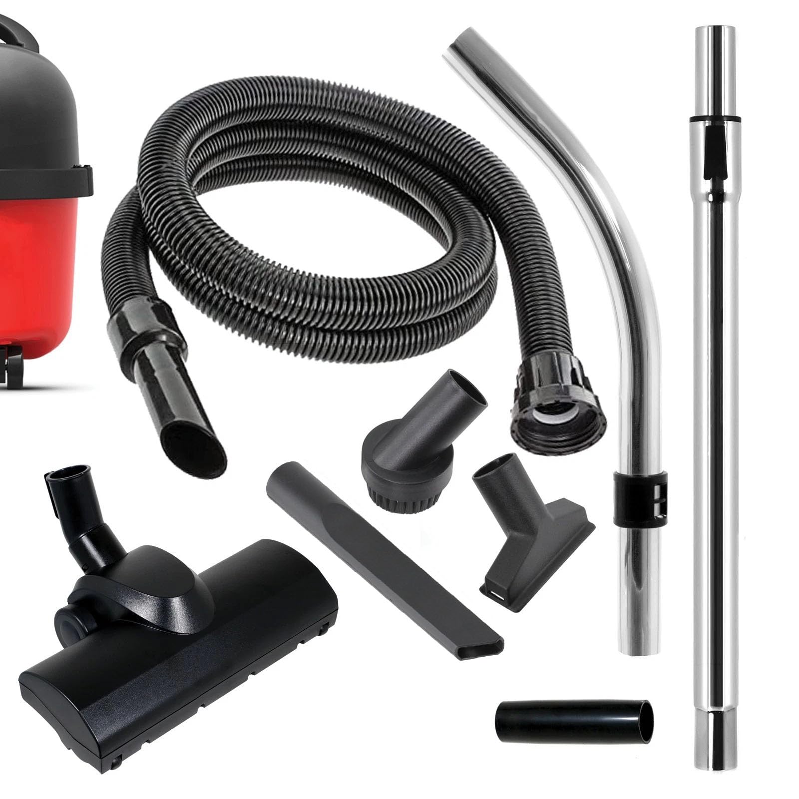 SPARES2GO Spare Parts Brush Kit Turbo Head for Numatic Henry Hetty Vacuum Rods Hose Tools