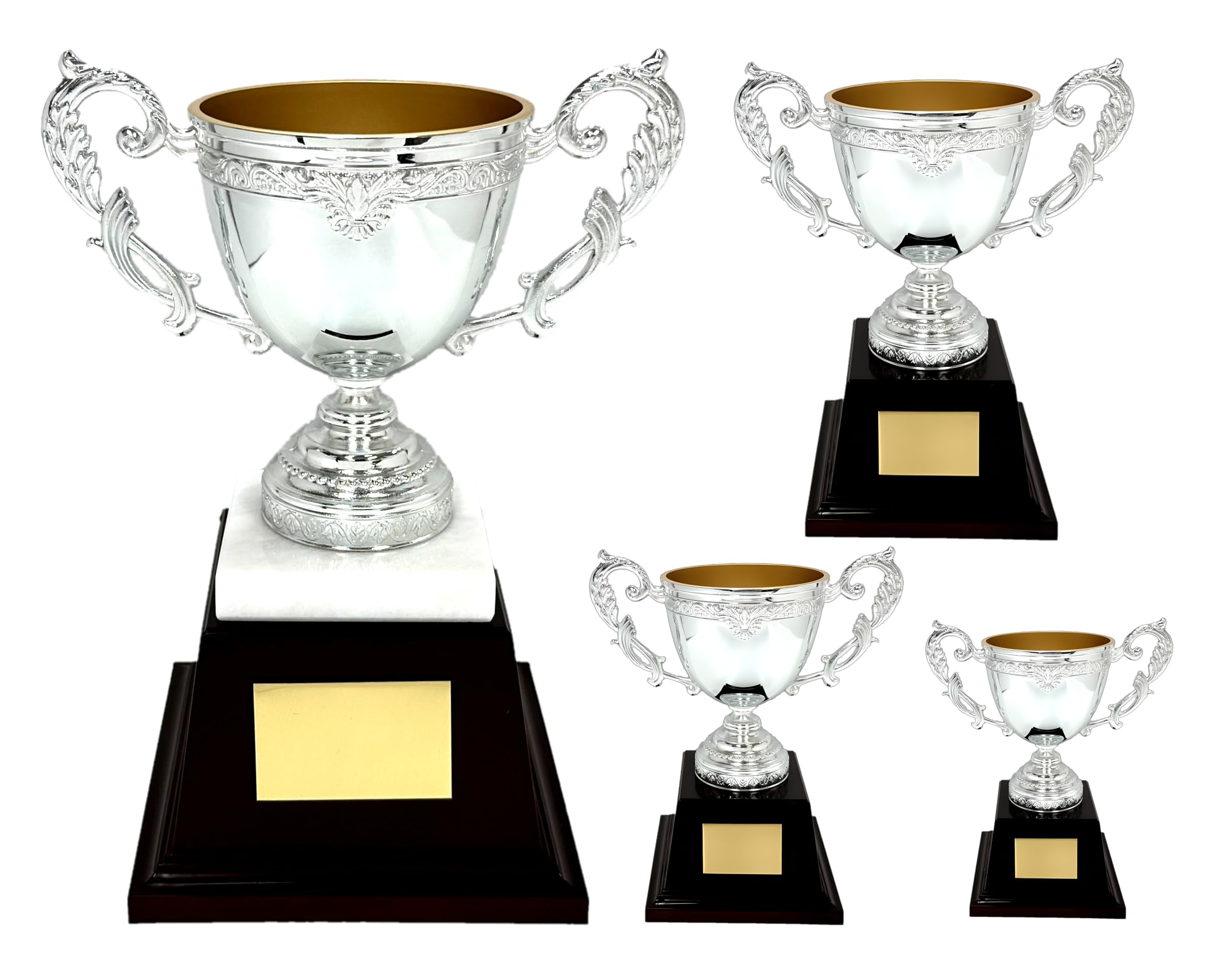 Amazon.co.jp: 優勝カップ金属製W074-B【プレート彫刻無料】〔Aのみ白