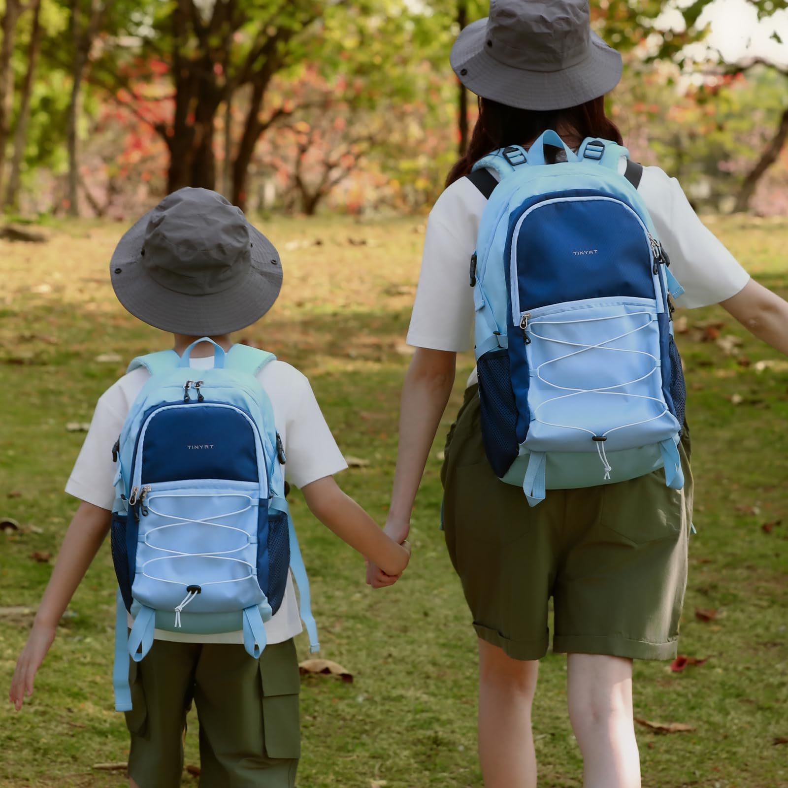 TINYAT Wanderrucksack für Damen und Herren, wasserabweisend, Reiserucksack, Trekkingrucksack, Tagesrucksack, für Camping, Klettern, Sport, Blau/T109433-1, 15L/T109433-1BL