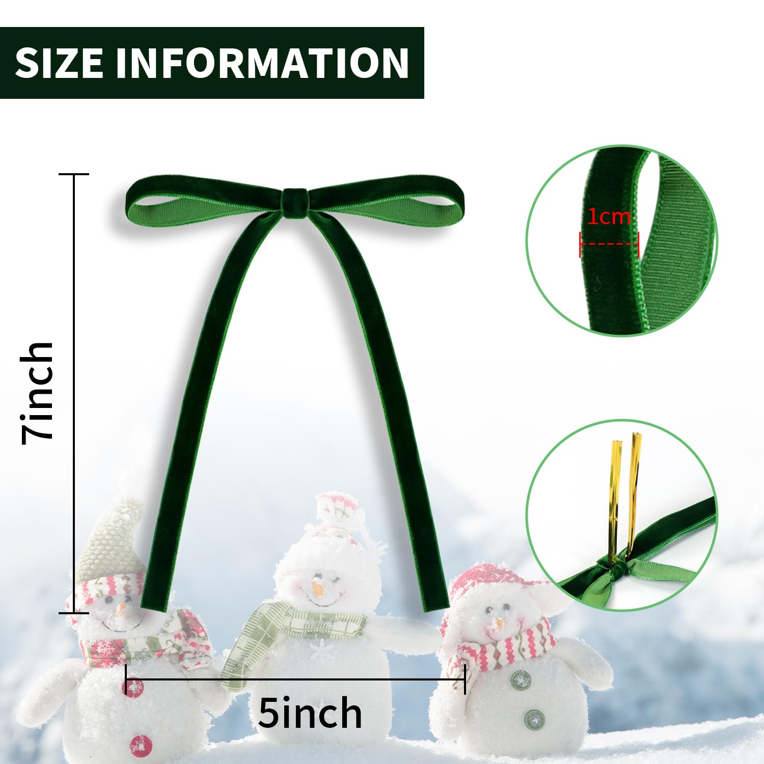 Lot De 30 Nœuds De Noël En Velours – 12,7 X 17,8 Cm, Nœuds En Ruban De Velours De Style Vintage, Parfaits Pour Sapin De Noël, Emballage Cadeau, Couronnes, Guirlandes, Décoration D'intérieur