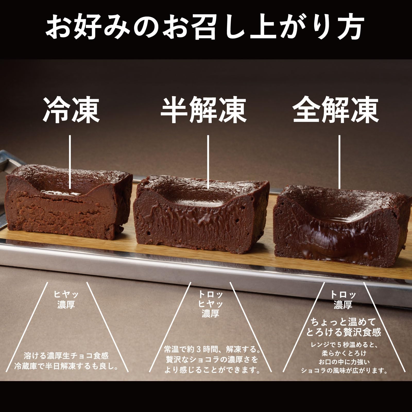 Amazon.co.jp: FUKUGASHI 超濃厚 グルテンフリー 極濃生ガトーショコラ