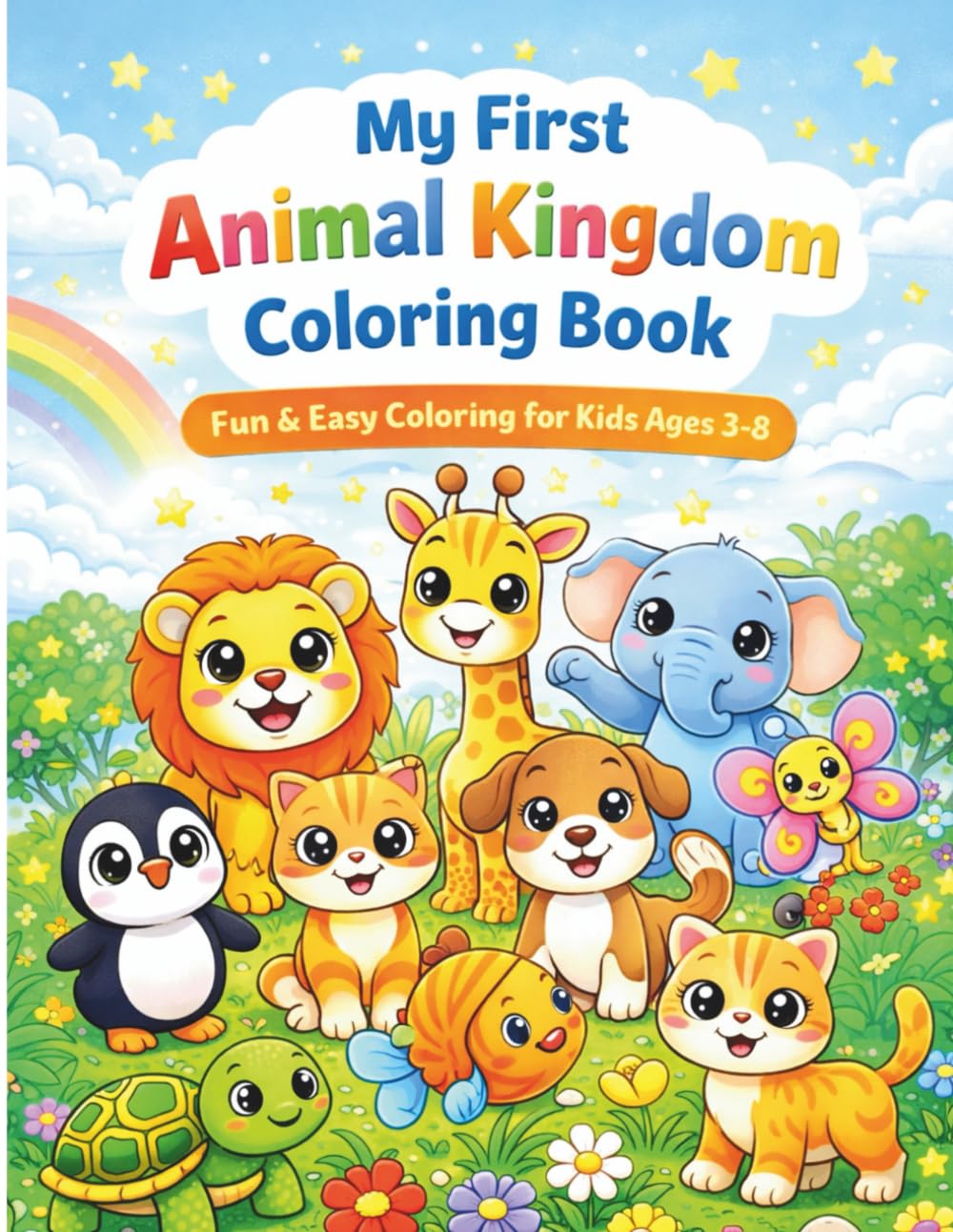 Explore the Animal Kingdom: A Fun Colouring and Learning Book for Kids Ages 3-8 years