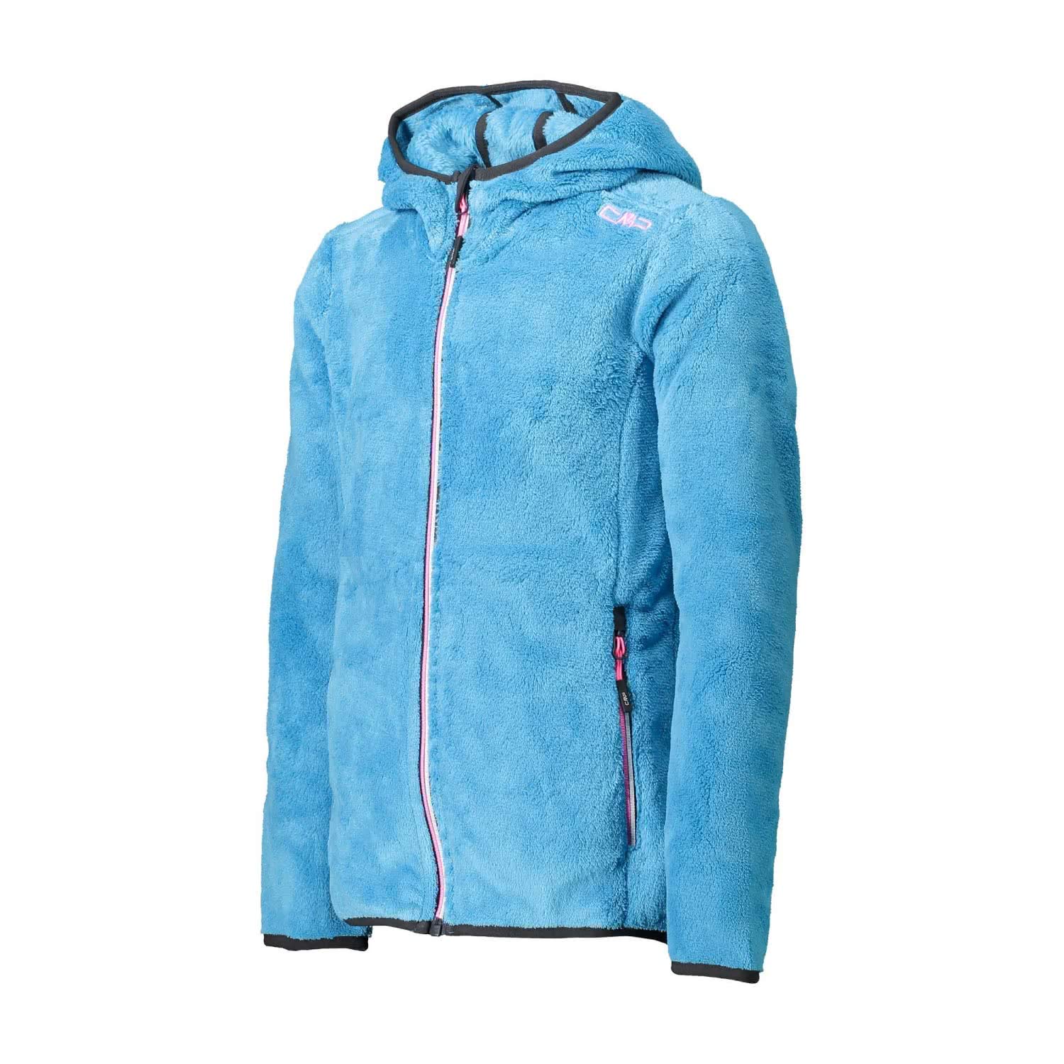 CMP Chaqueta Polar Infantil Highloft Con Capucha Fija Chaqueta Niñas