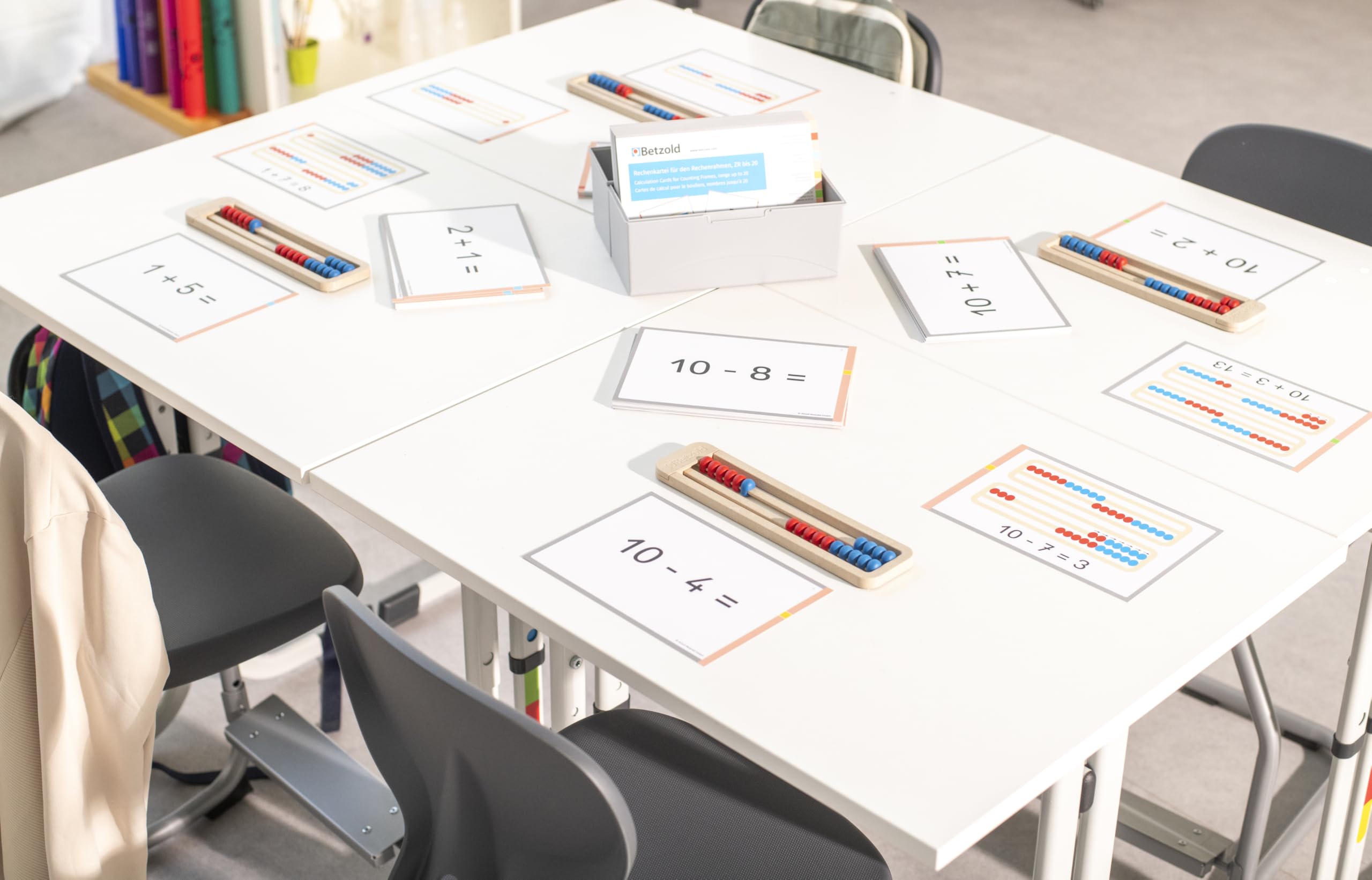 Betzold Rechenrahmen-Kartei in Karteibox, Zahlenraum bis 20 - Lernhilfe für Mathematik