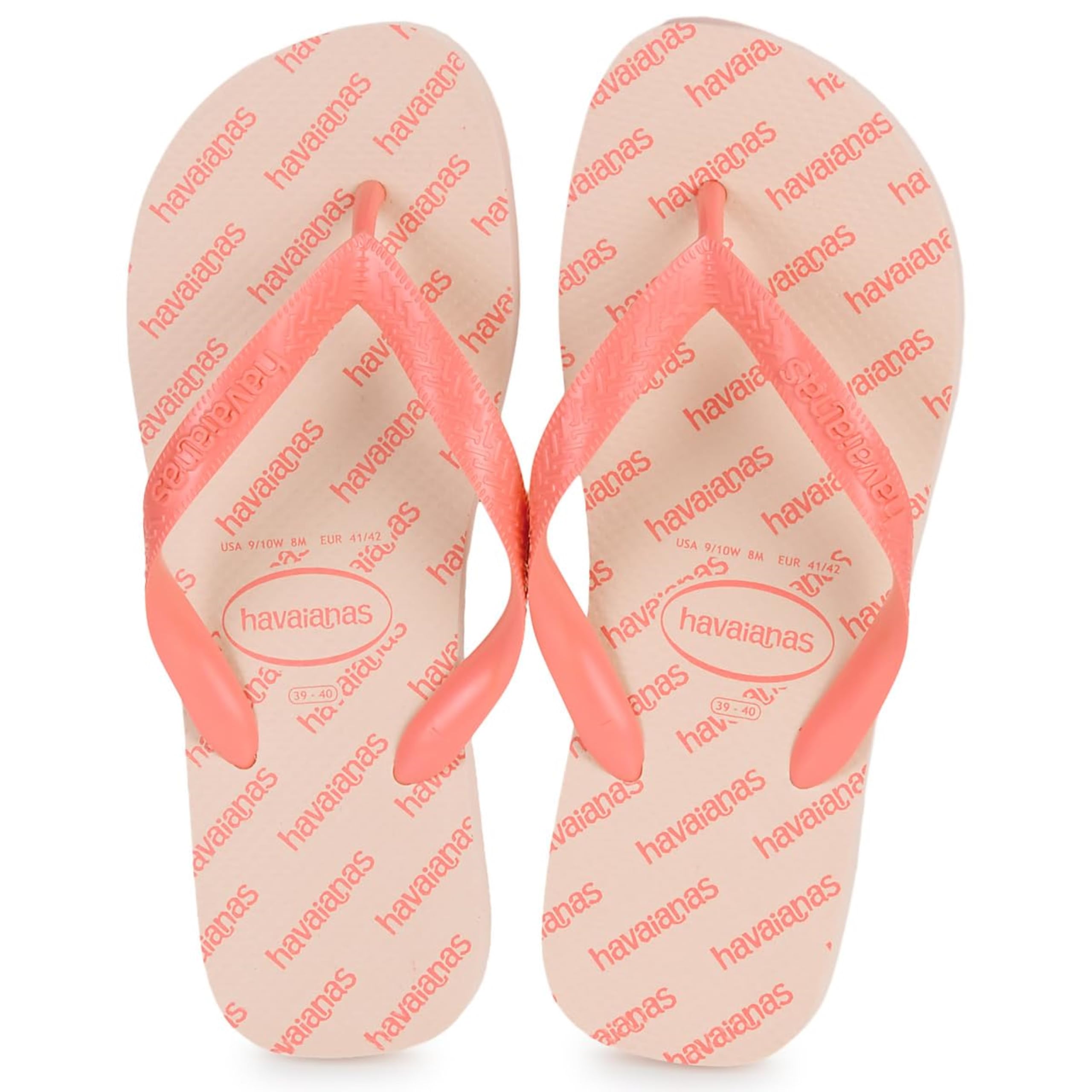 Havaianas Top Logomania Essential Unisex Adults FlipFlop Ballet Rose 4.5/5 UK