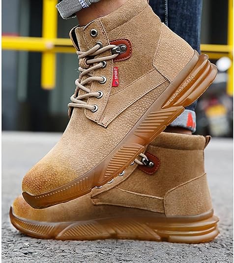 Amazon | [GOODIWAN] 安全靴 安全シューズ 豚革 レザー ショート